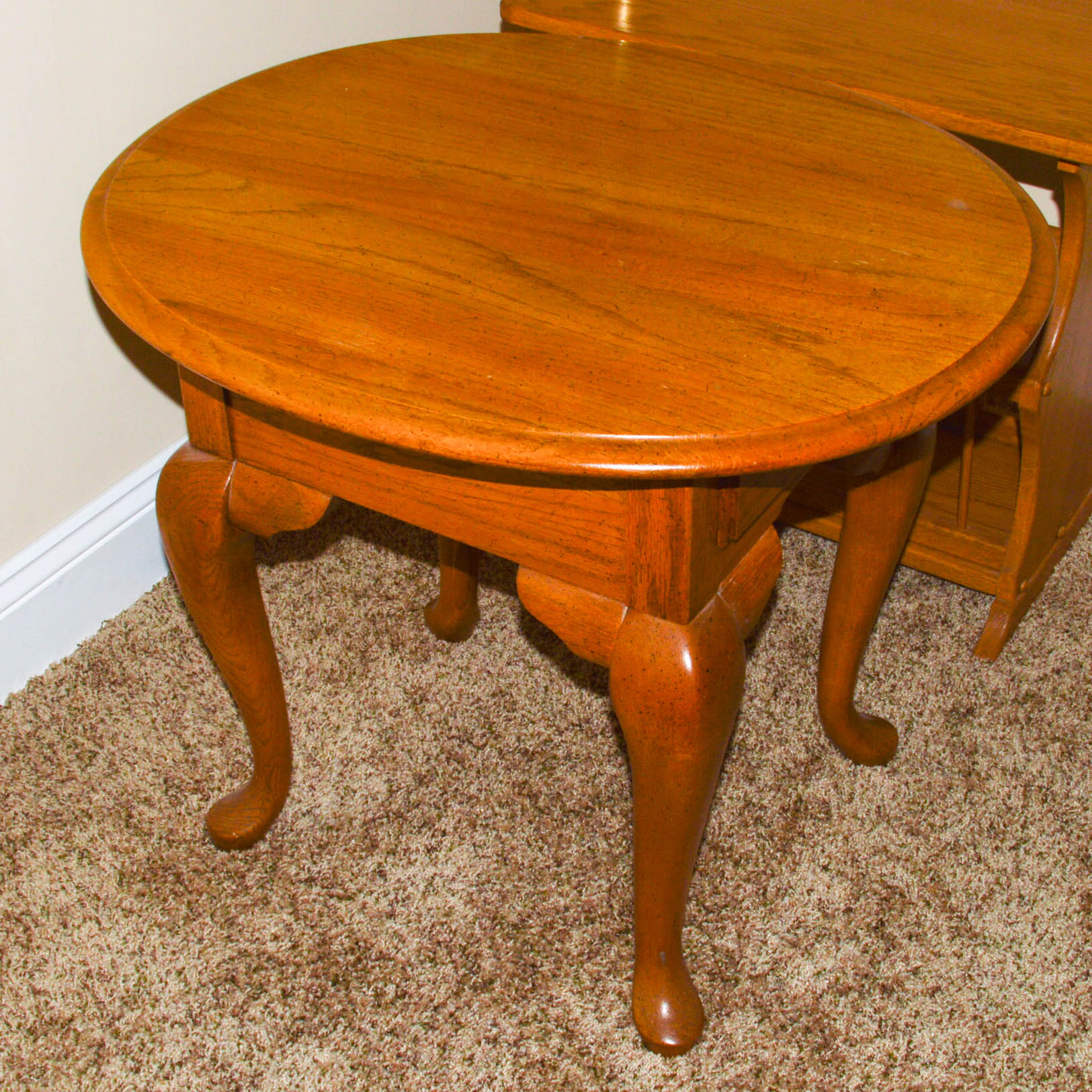 Broyhill End Table With Lamp Table
