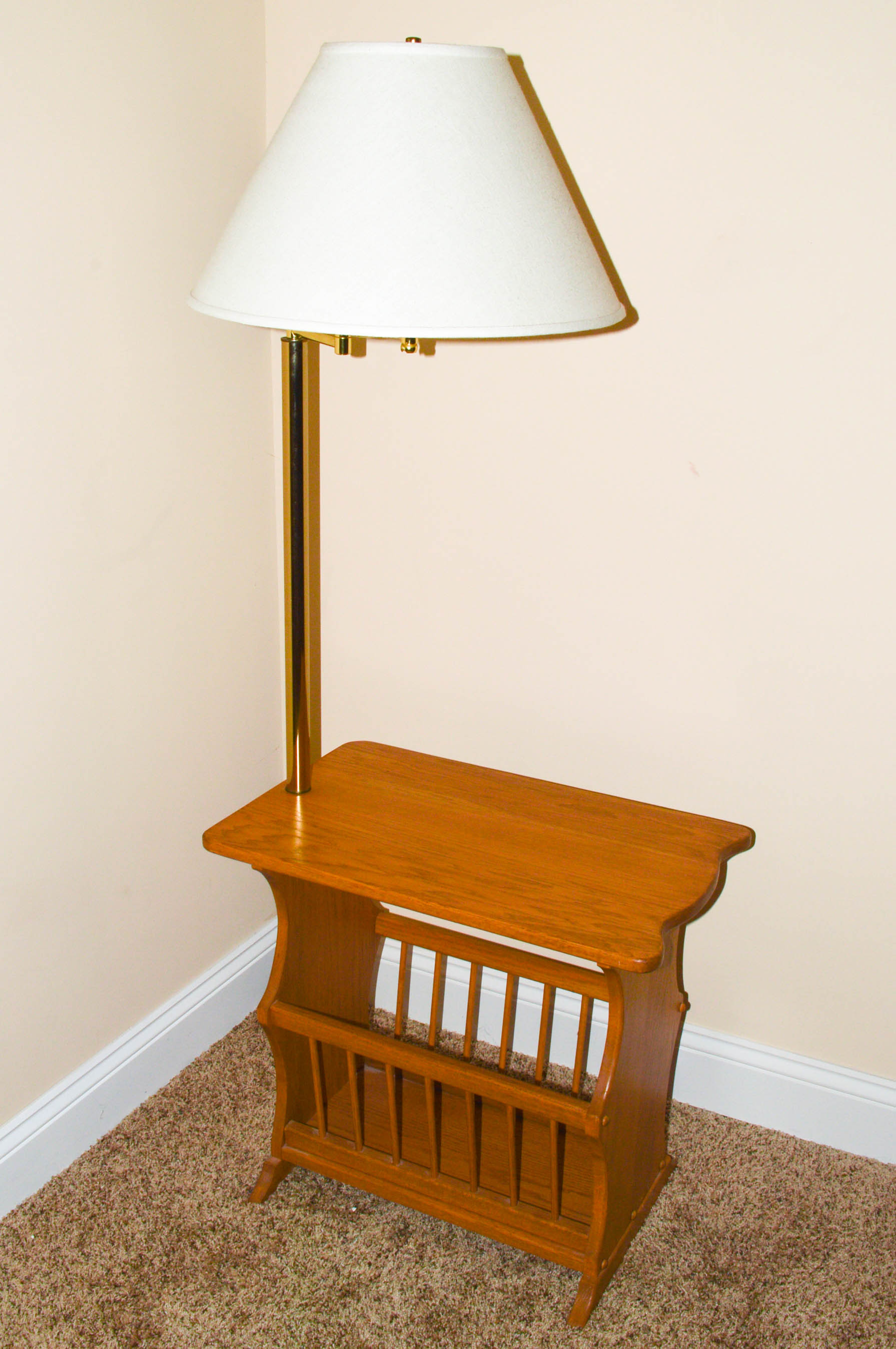 Broyhill End Table With Lamp Table