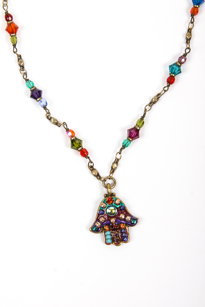 Michal Golan Gold Plated Hamsa Necklace
