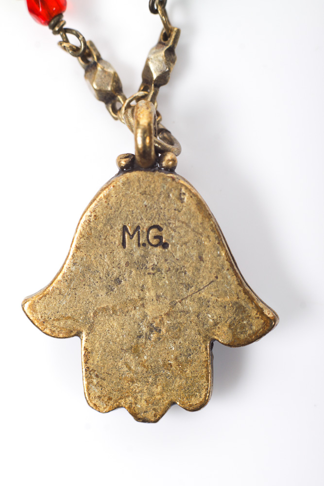 Michal Golan Gold Plated Hamsa Necklace
