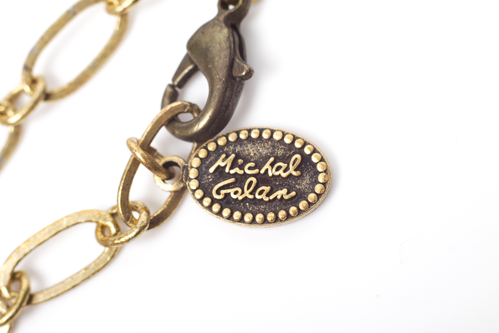 Michal Golan Gold Plated Hamsa Necklace