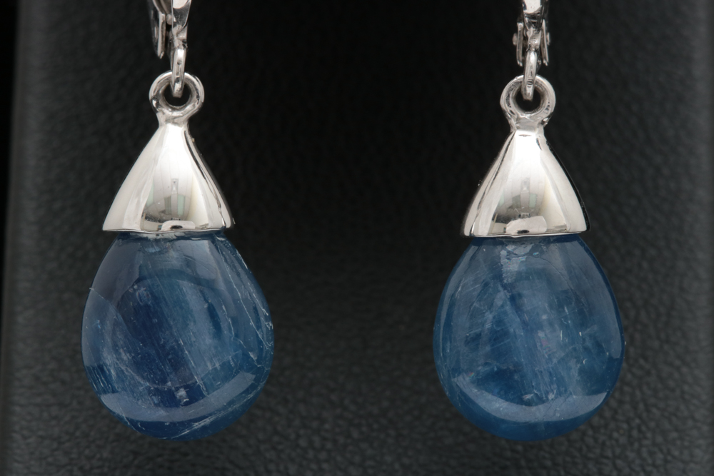 Sterling Silver Kyanite Drop Earrings