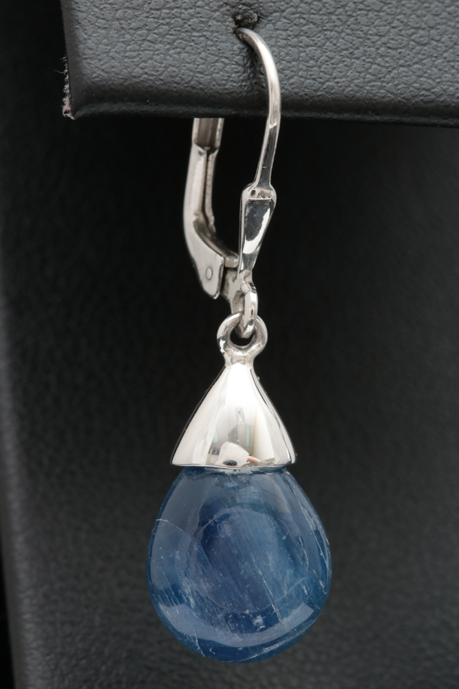 Sterling Silver Kyanite Drop Earrings