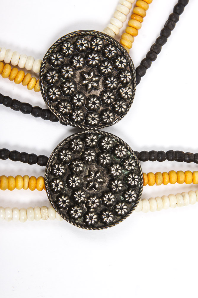 Wood and Bone Beaded Necklace