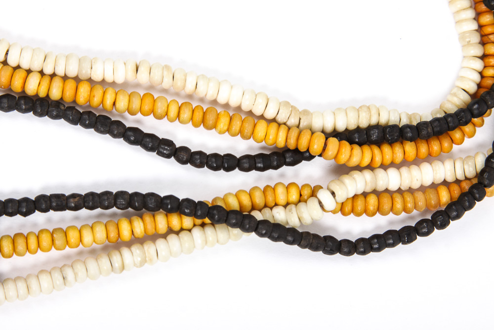 Wood and Bone Beaded Necklace
