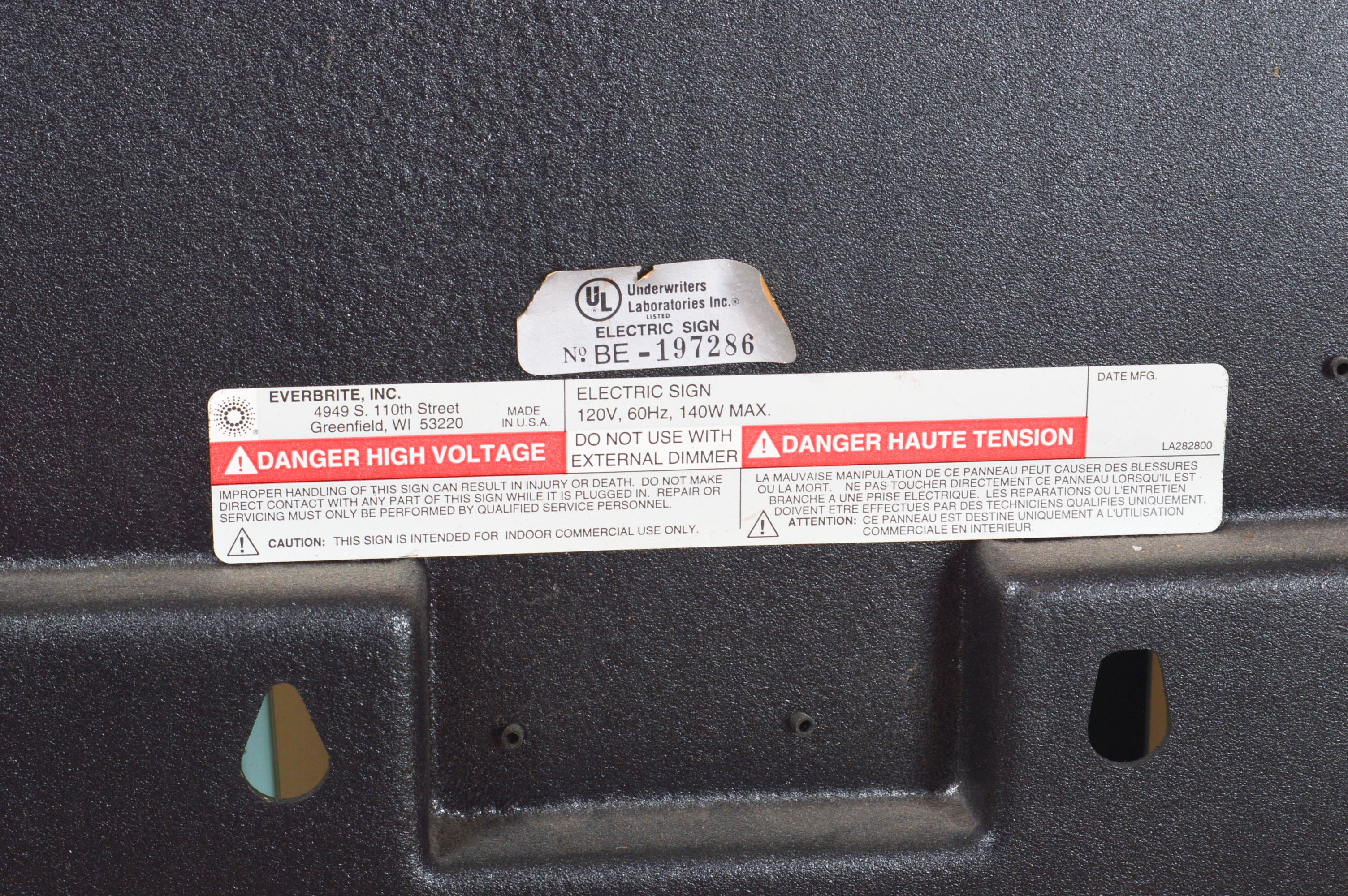 Serta Neon Window Sign