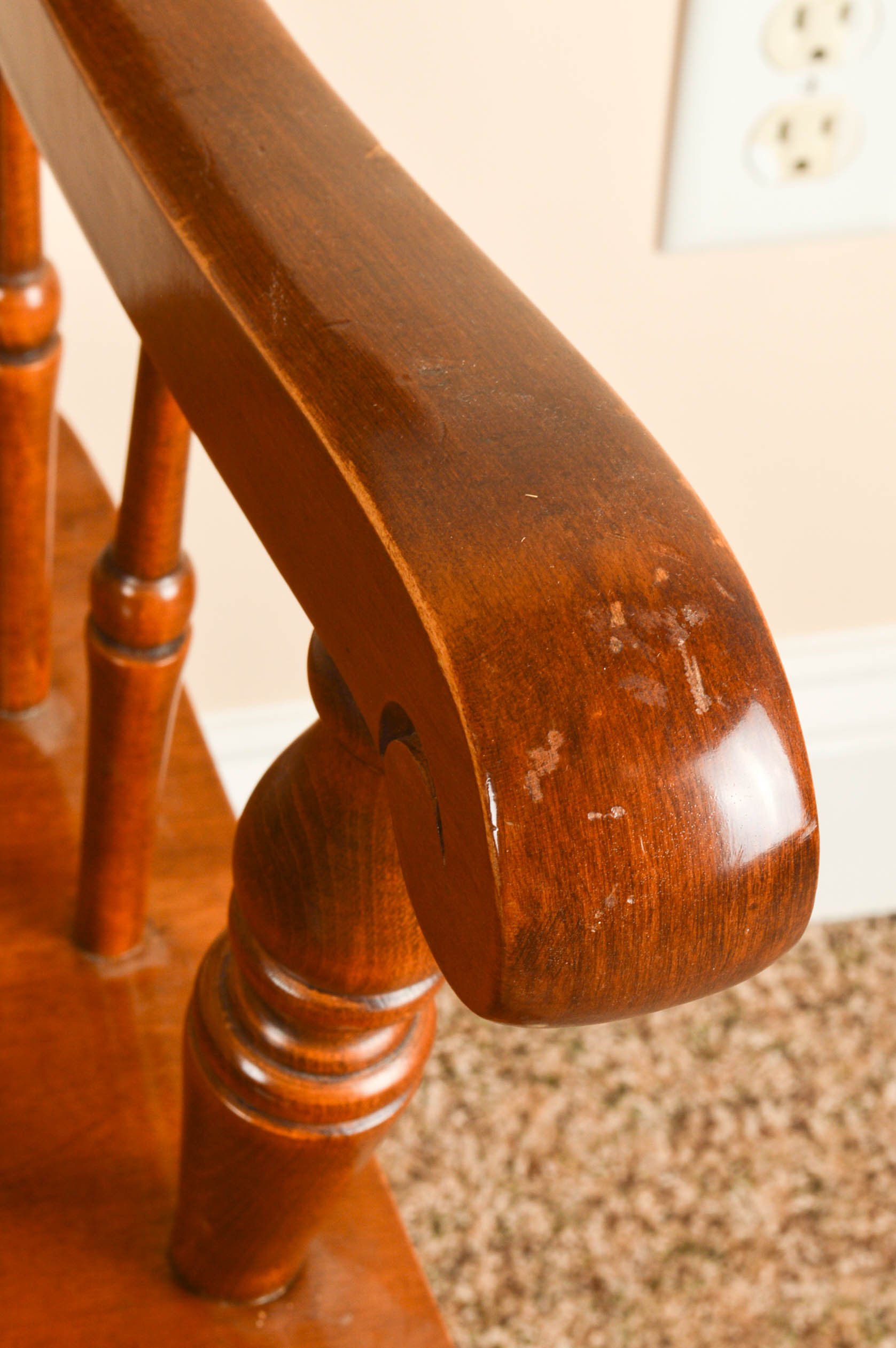 Early American-Style Maple Bench