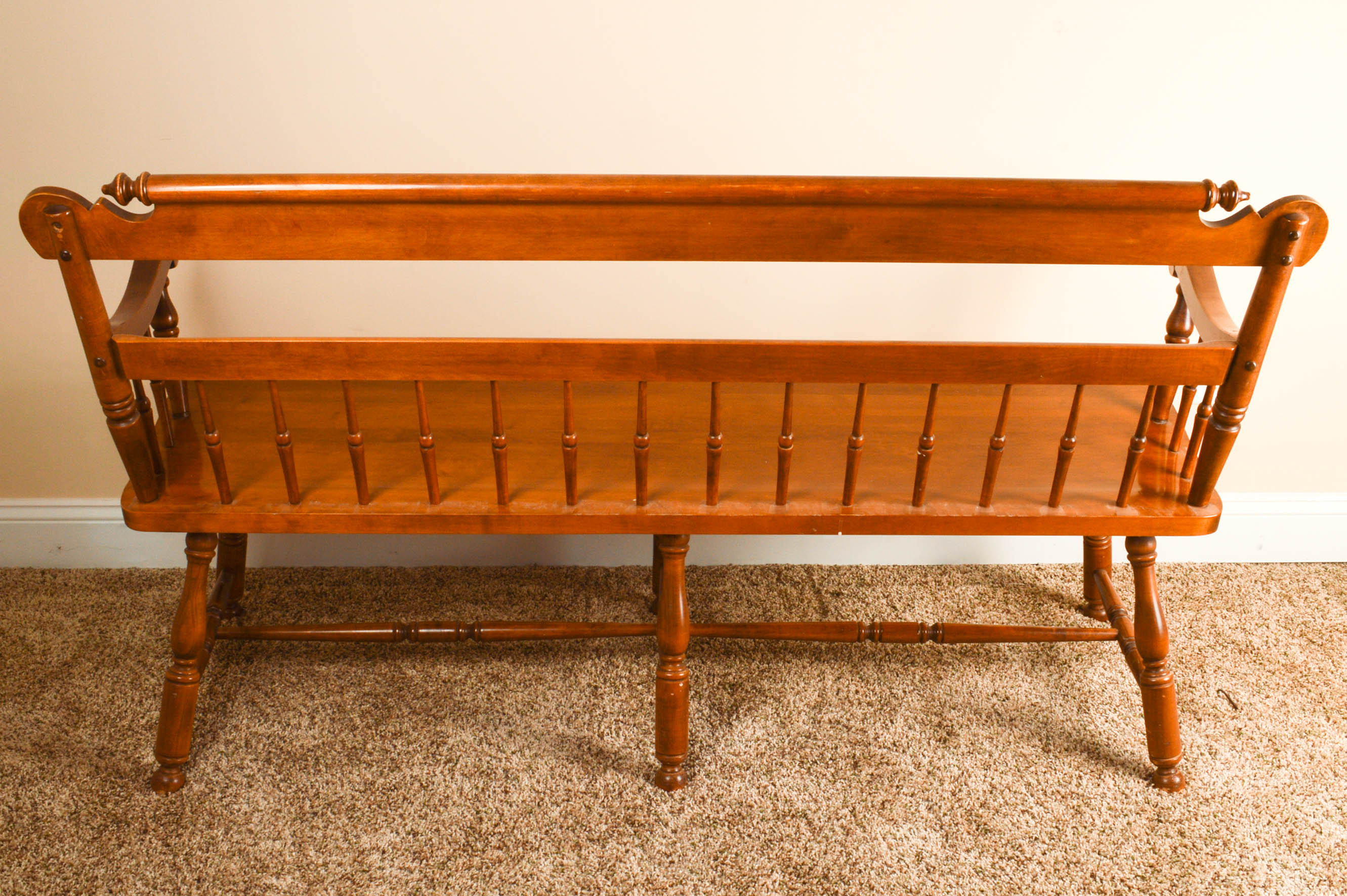 Early American-Style Maple Bench