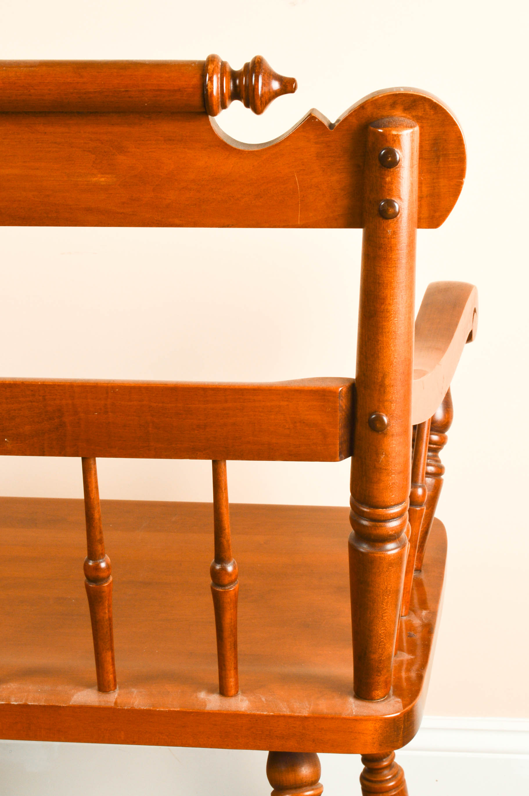 Early American-Style Maple Bench
