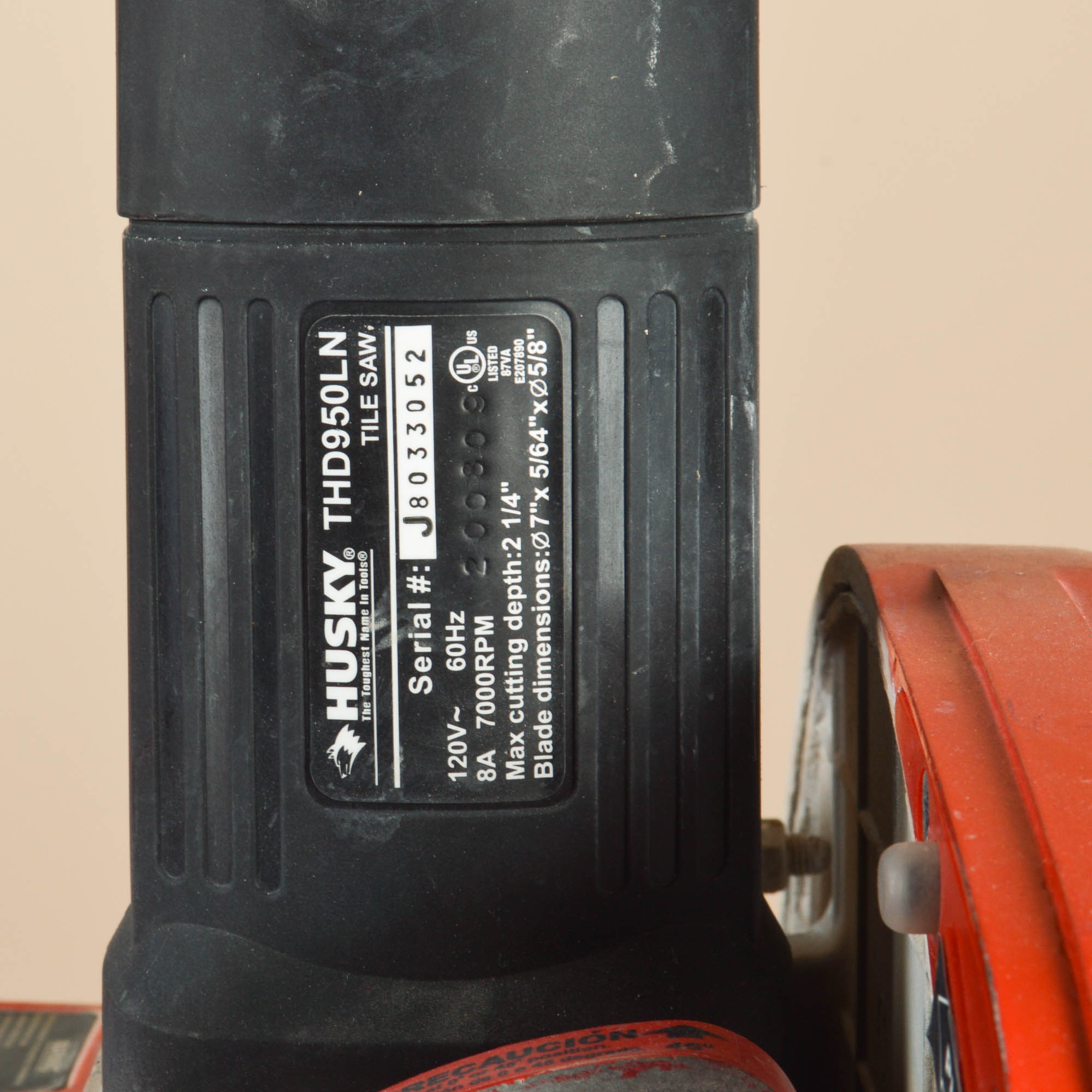 Husky Tile Saw With Tray and Stand