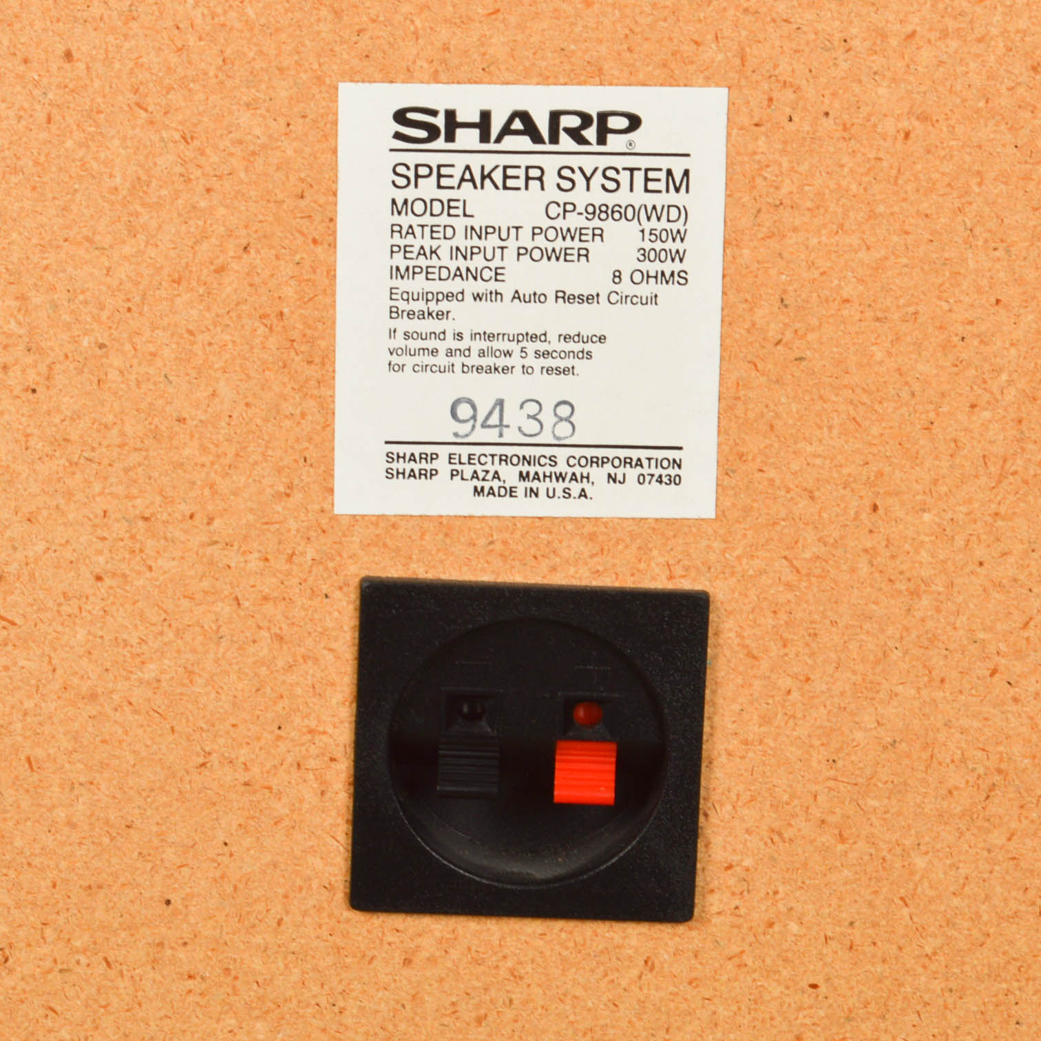 Sharp Stereo Components, Cabinet and Floor Speakers