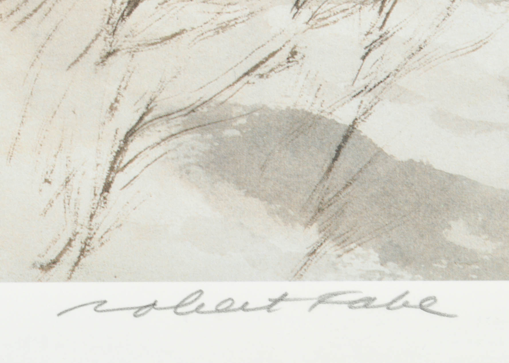 Robert Fabe Offset Lithograph After Watercolor "Old 97"