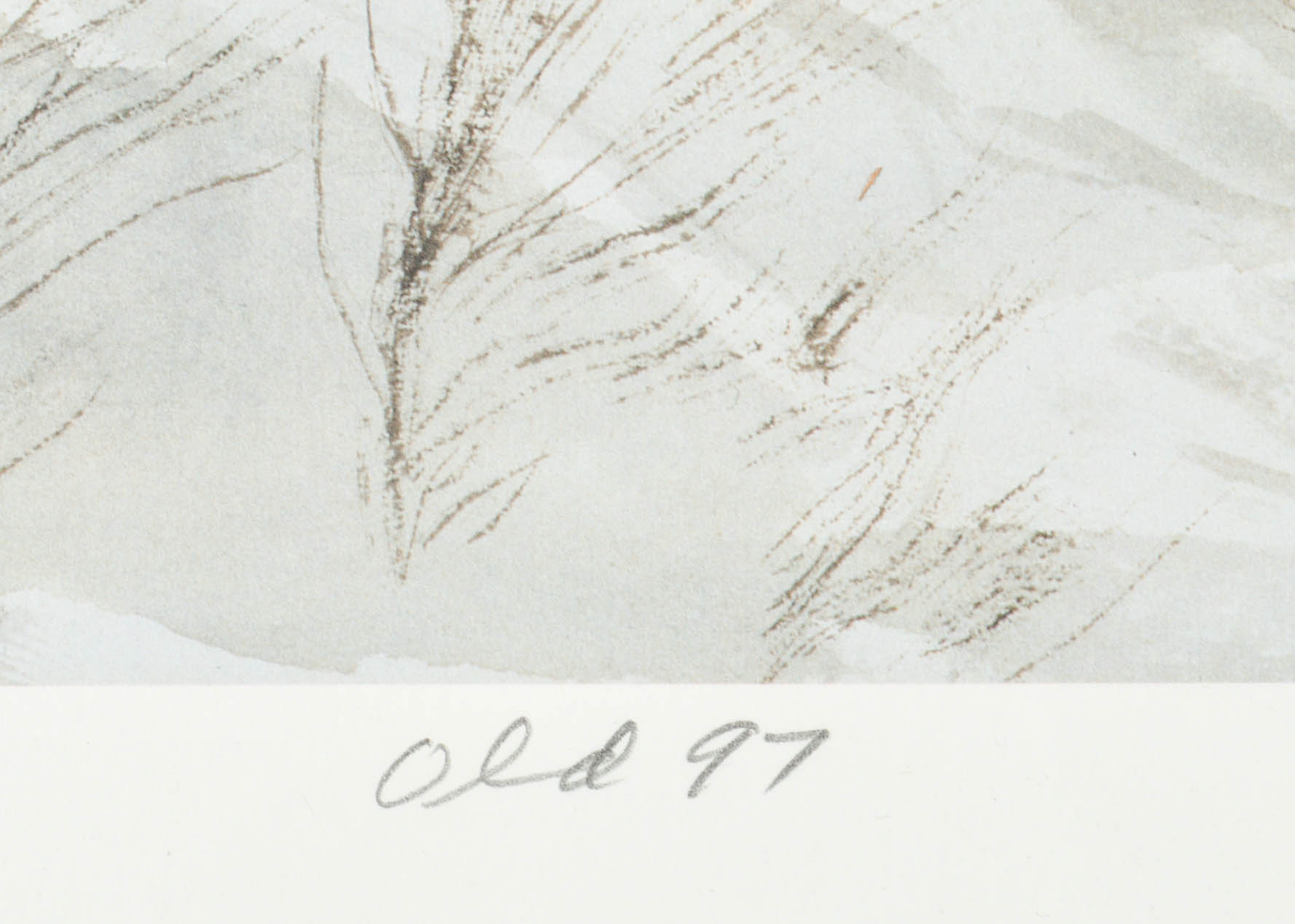 Robert Fabe Offset Lithograph After Watercolor "Old 97"