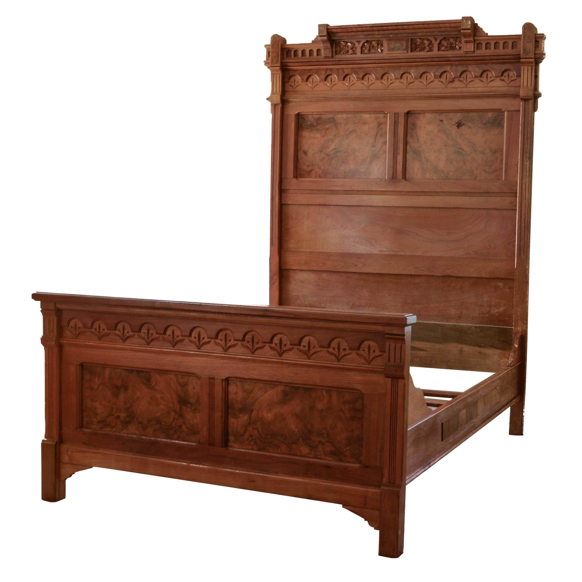 Antique Eastlake Full Size Bed Frame