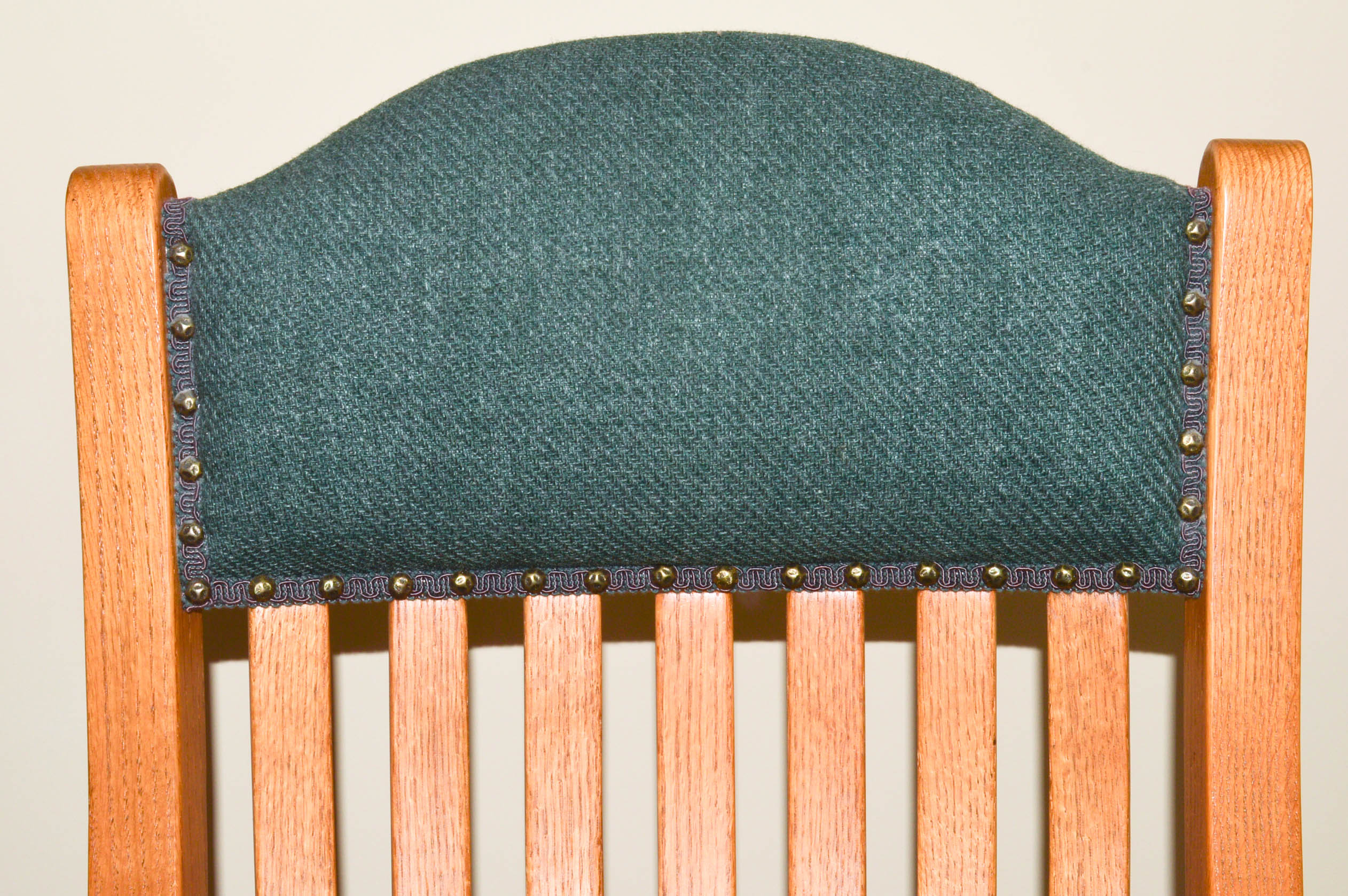 Honey Oak Rocker and Footstool