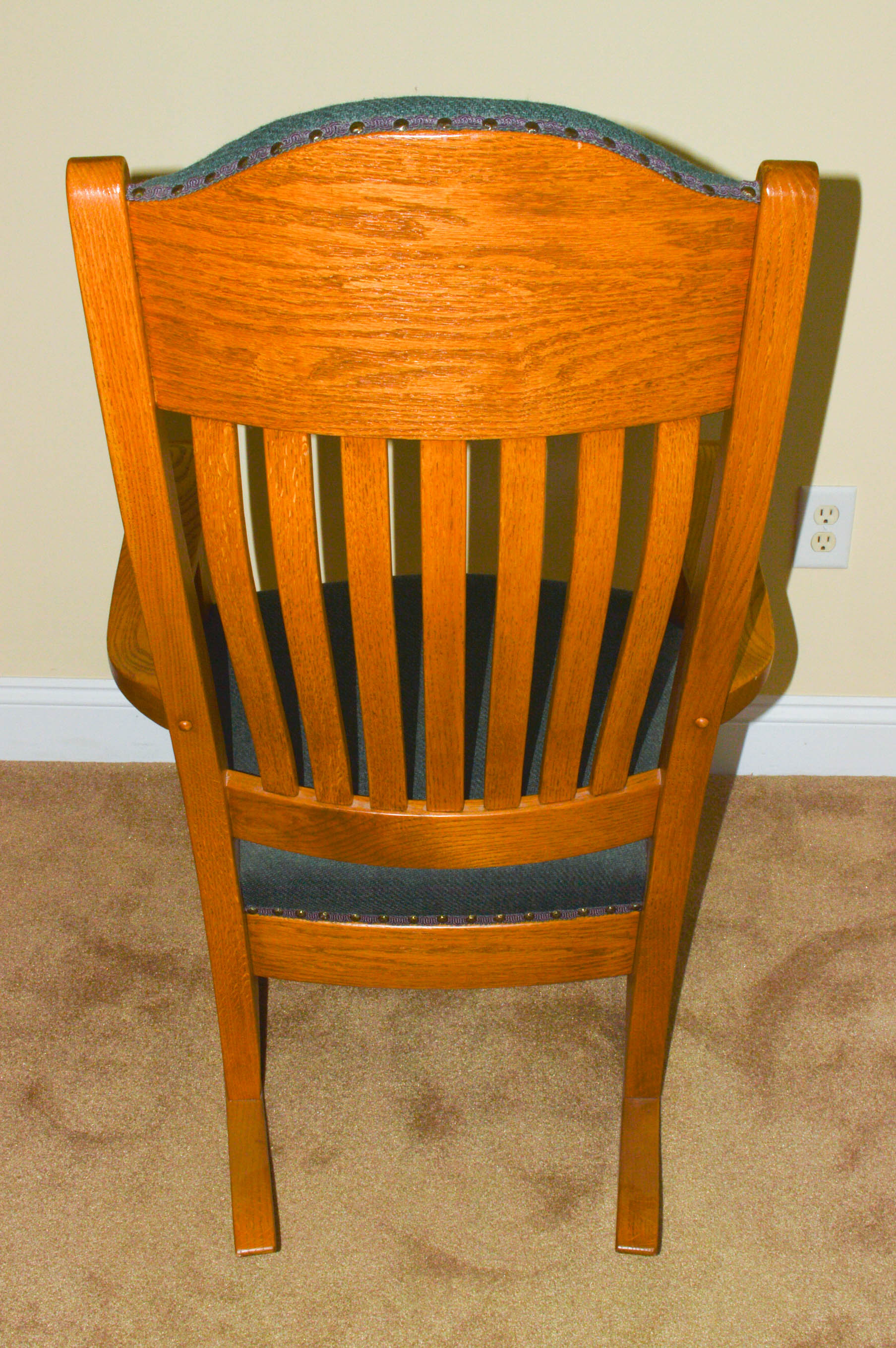 Honey Oak Rocker and Footstool
