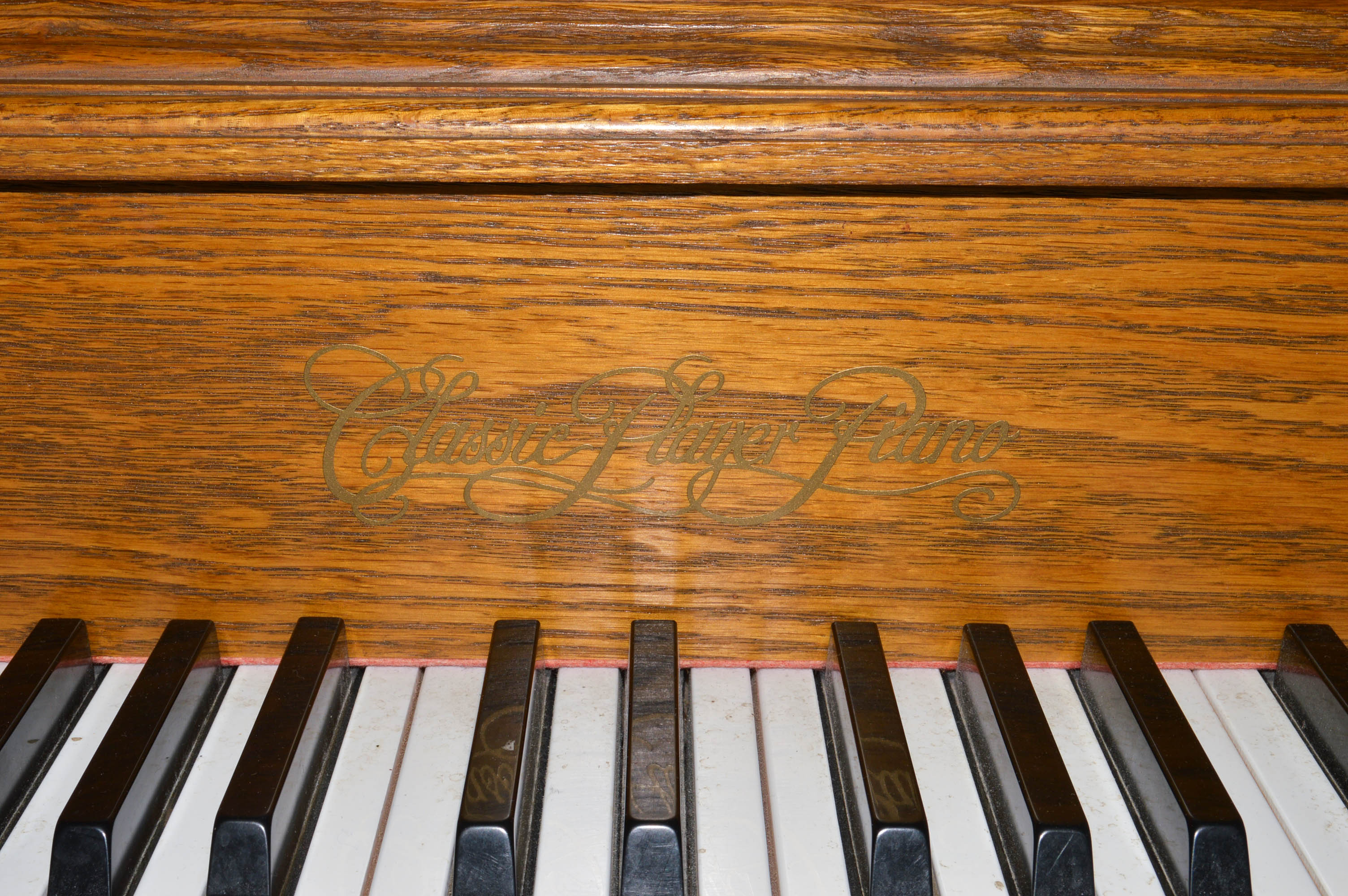Baldwin Classic Oak Player Piano and Bench