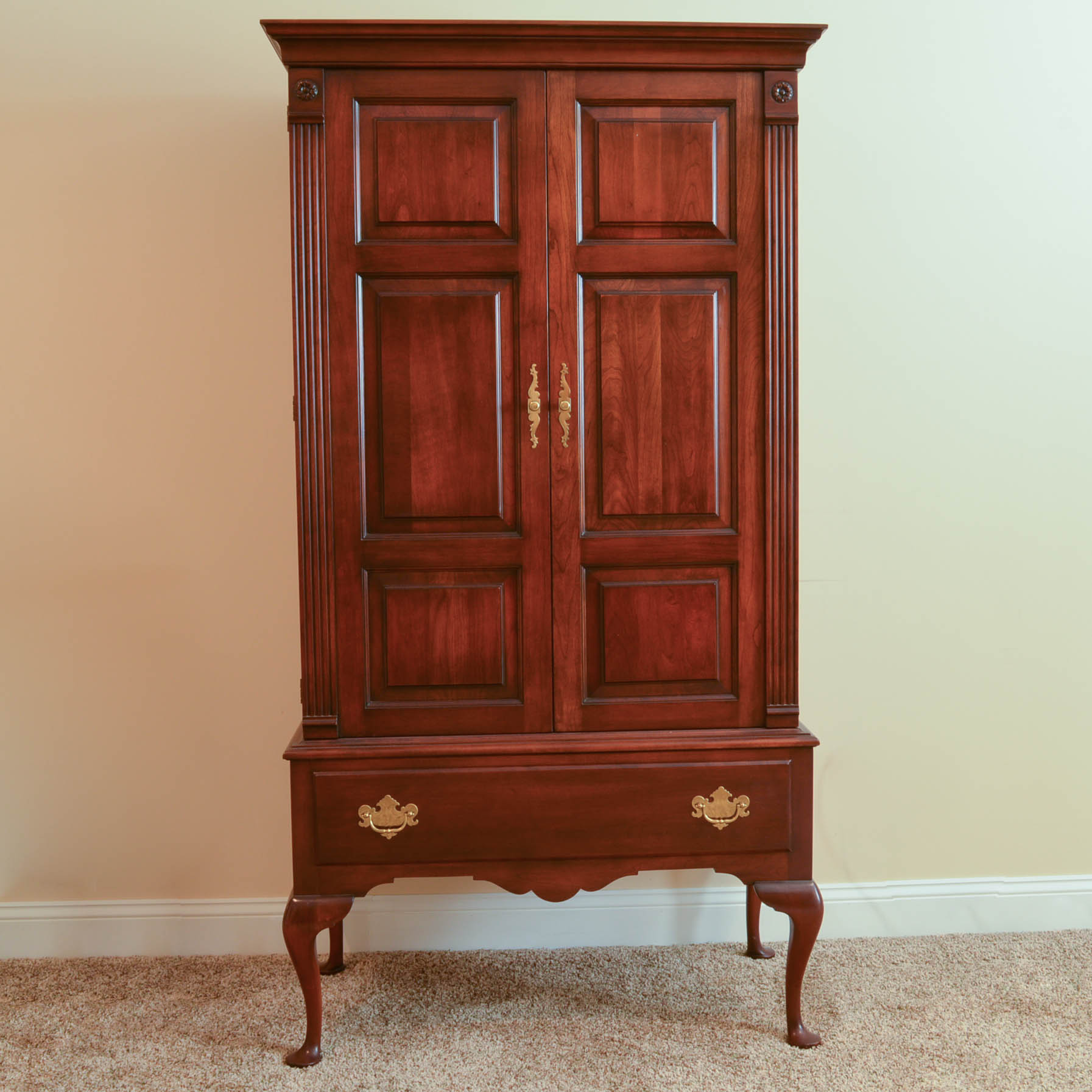 Stratton Trutype Americana Handcrafted Cherry Wood Highboy