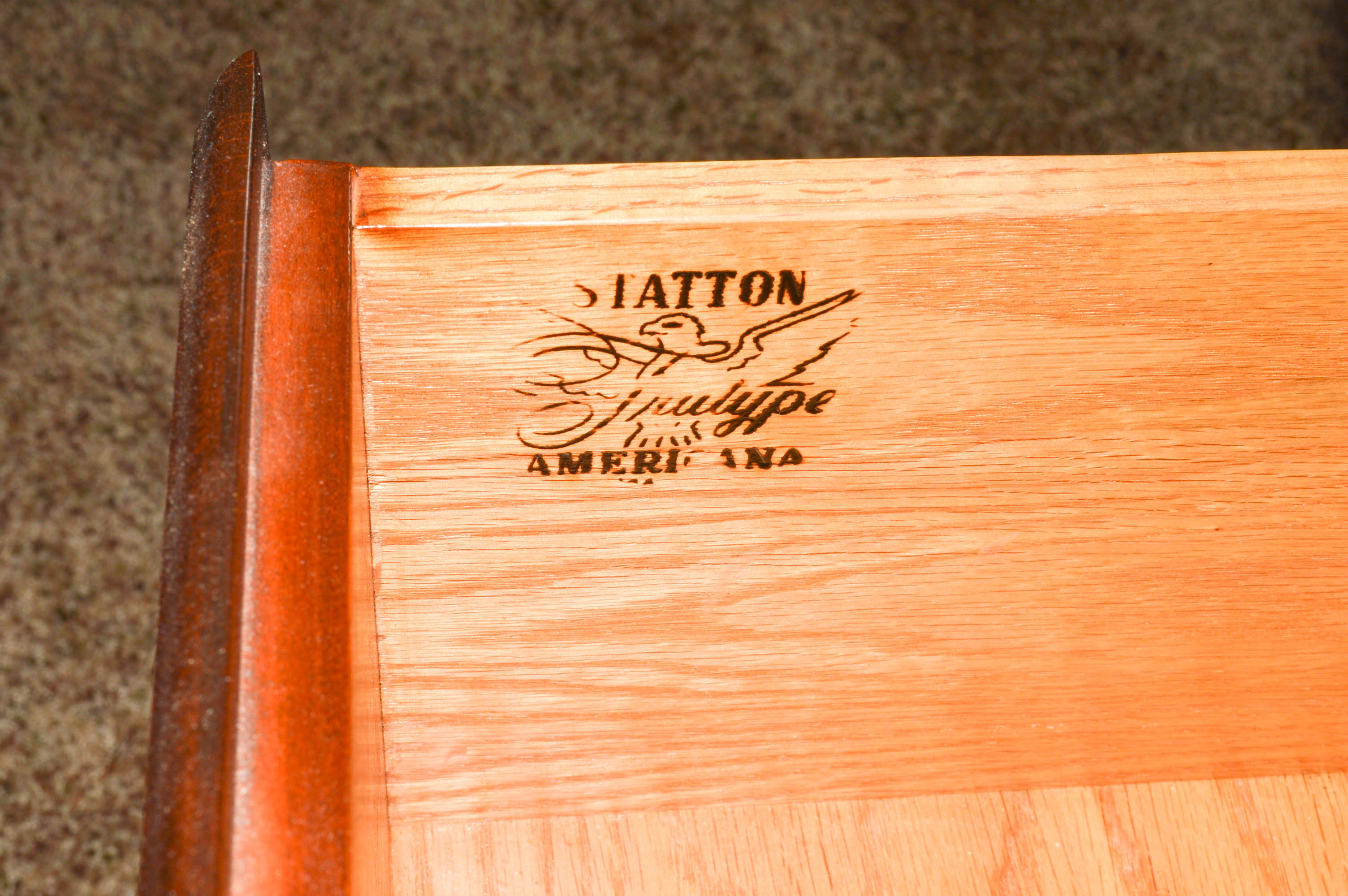 Stratton Trutype Americana Handcrafted Cherry Wood Highboy