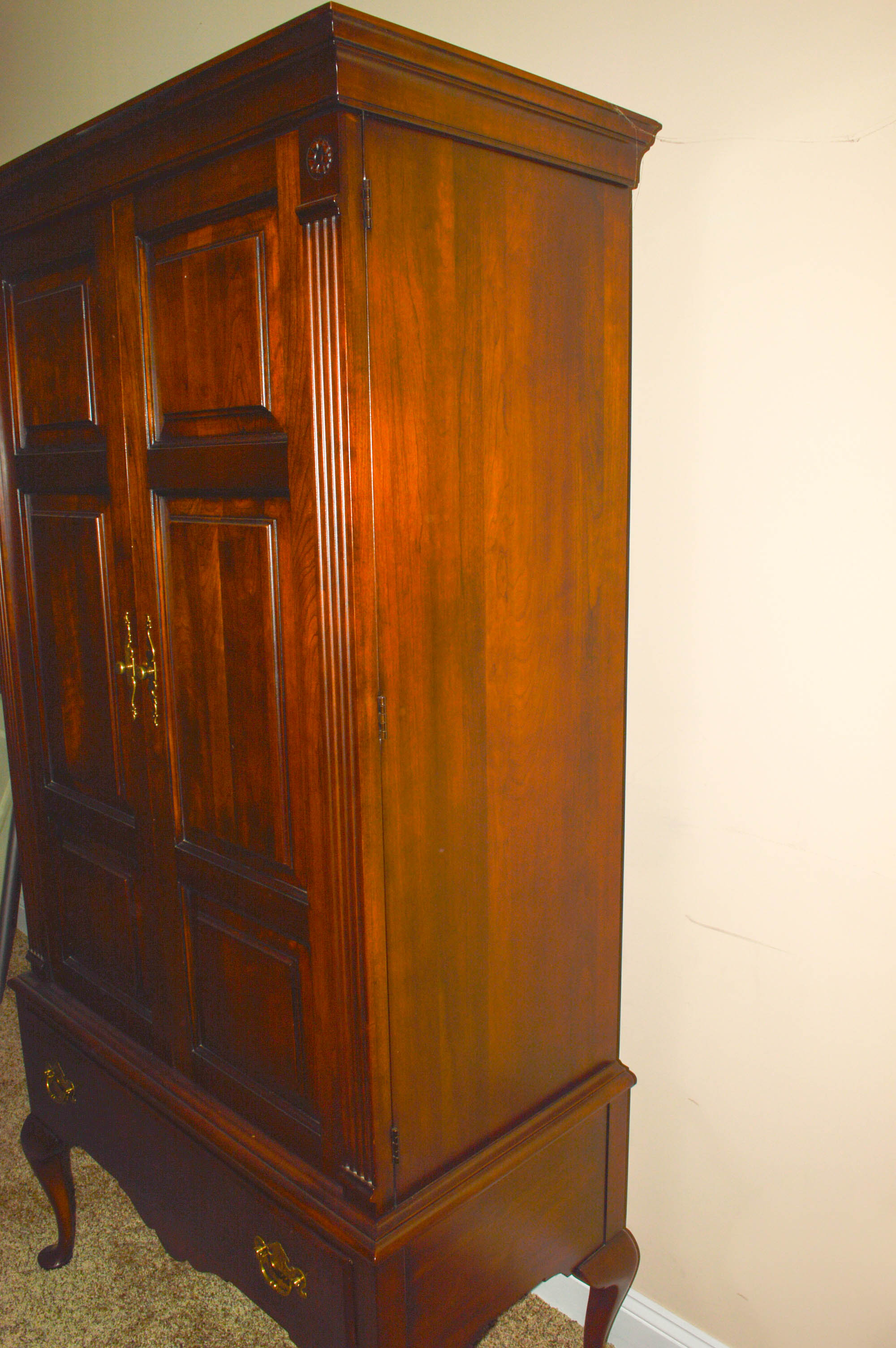 Stratton Trutype Americana Handcrafted Cherry Wood Highboy