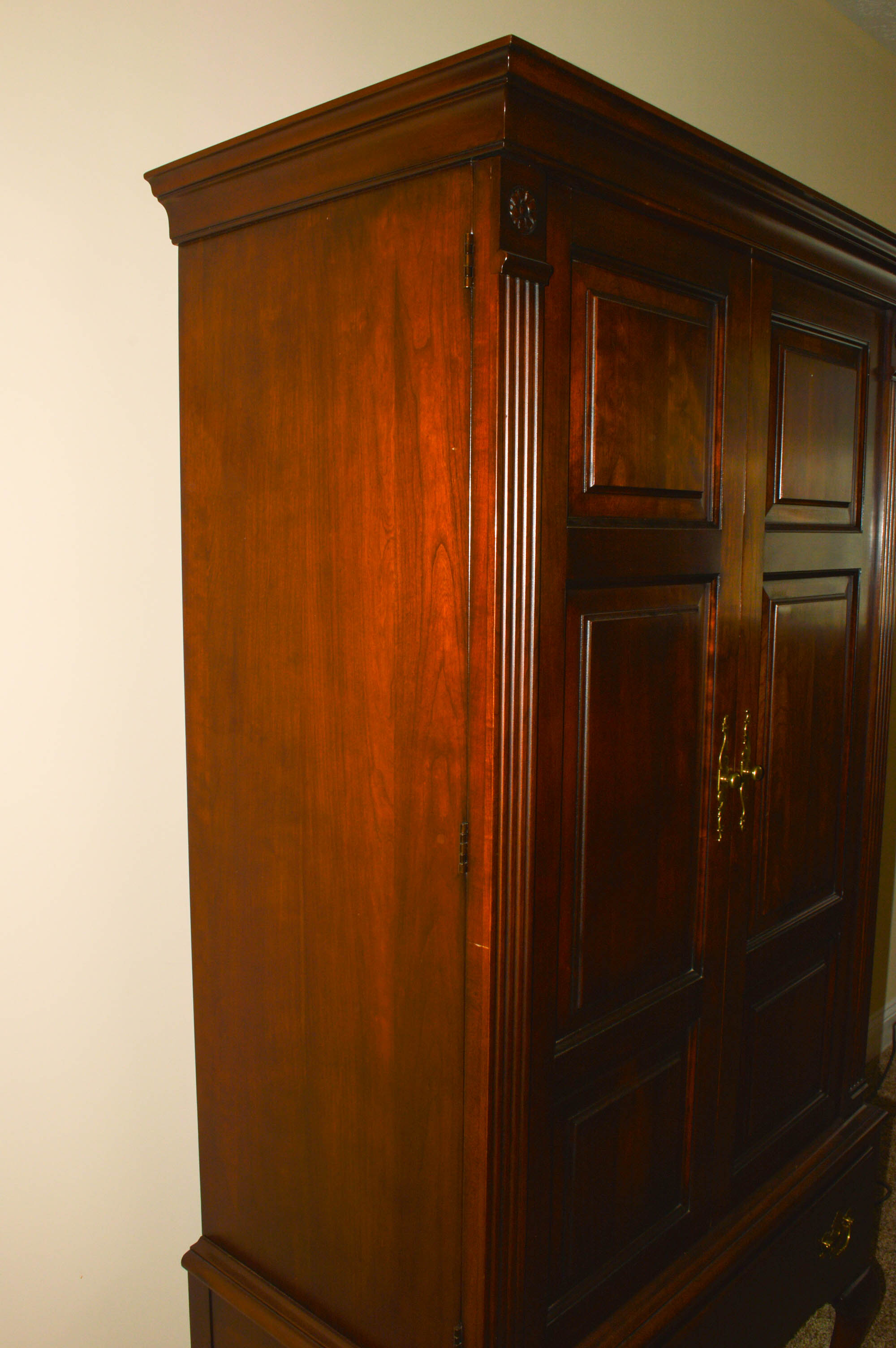 Stratton Trutype Americana Handcrafted Cherry Wood Highboy