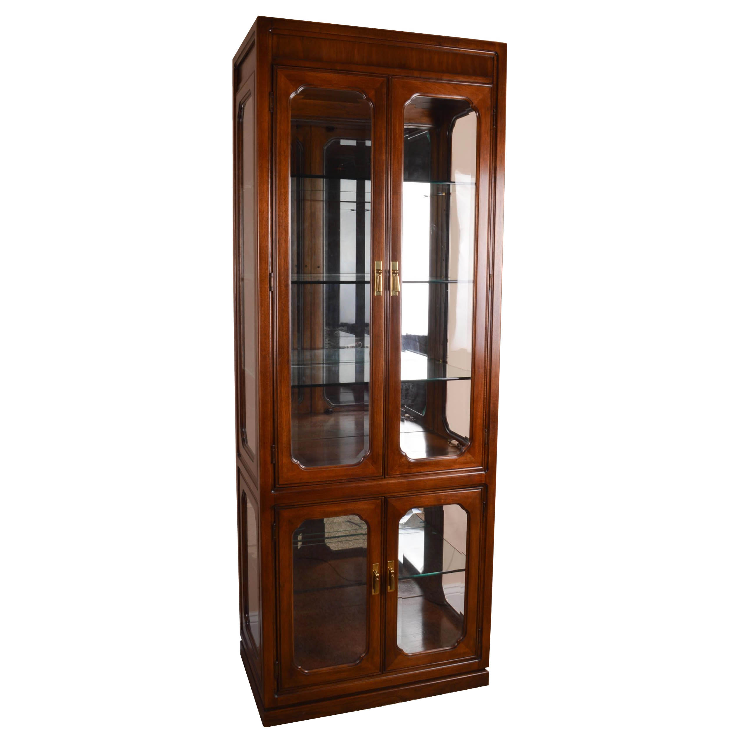 Contemporary Lighted Curio Cabinet