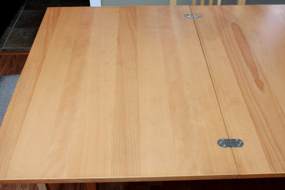 Contemporary Folding Top Dining Table with Chairs by IKEA