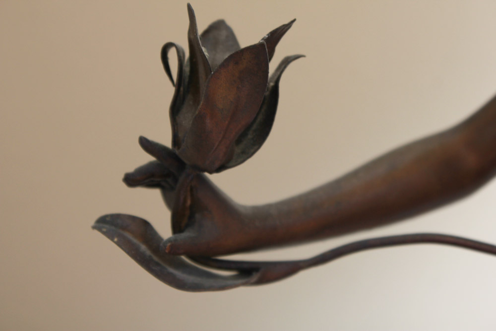 Julien Caussé Art Nouveau Style Figural Lamp