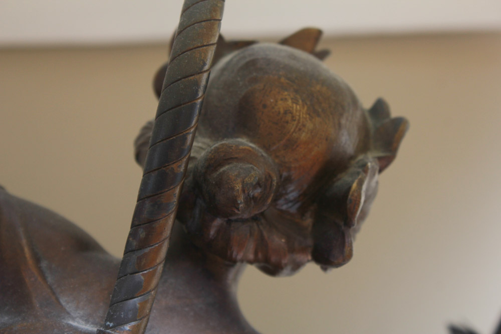 Julien Caussé Art Nouveau Style Figural Lamp