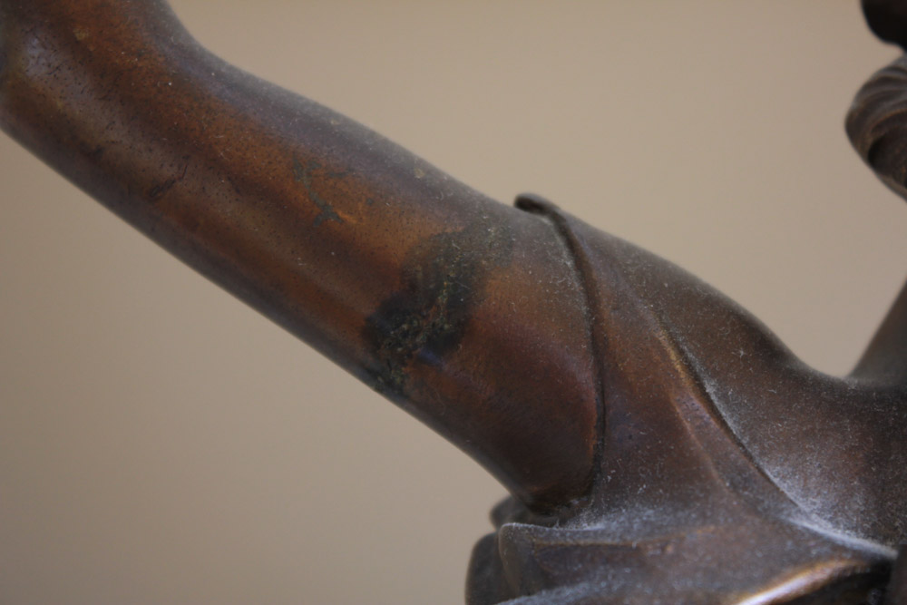 Julien Caussé Art Nouveau Style Figural Lamp