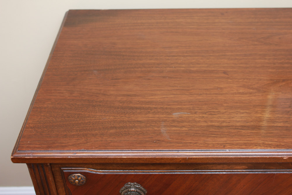 Vintage Neoclassical Walnut Chest of Drawers