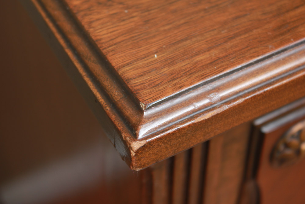 Vintage Neoclassical Walnut Chest of Drawers