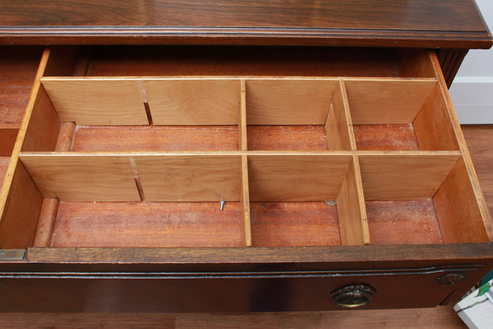 Vintage Neoclassical Walnut Chest of Drawers
