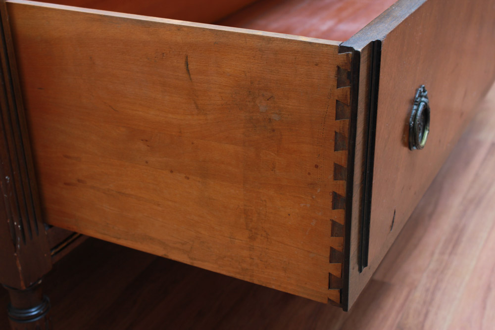 Vintage Neoclassical Walnut Chest of Drawers