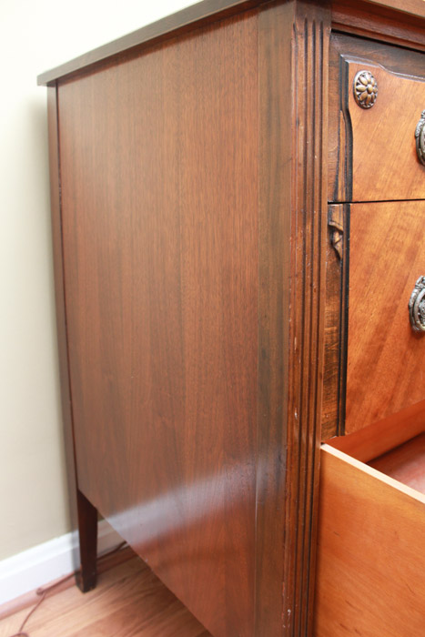 Vintage Neoclassical Walnut Chest of Drawers