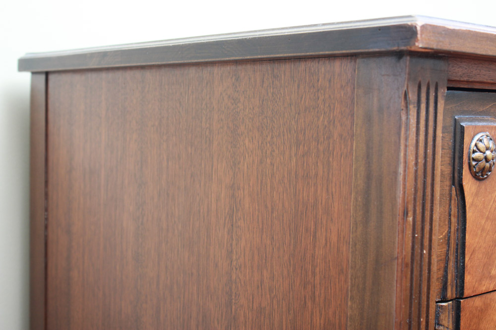 Vintage Neoclassical Walnut Chest of Drawers