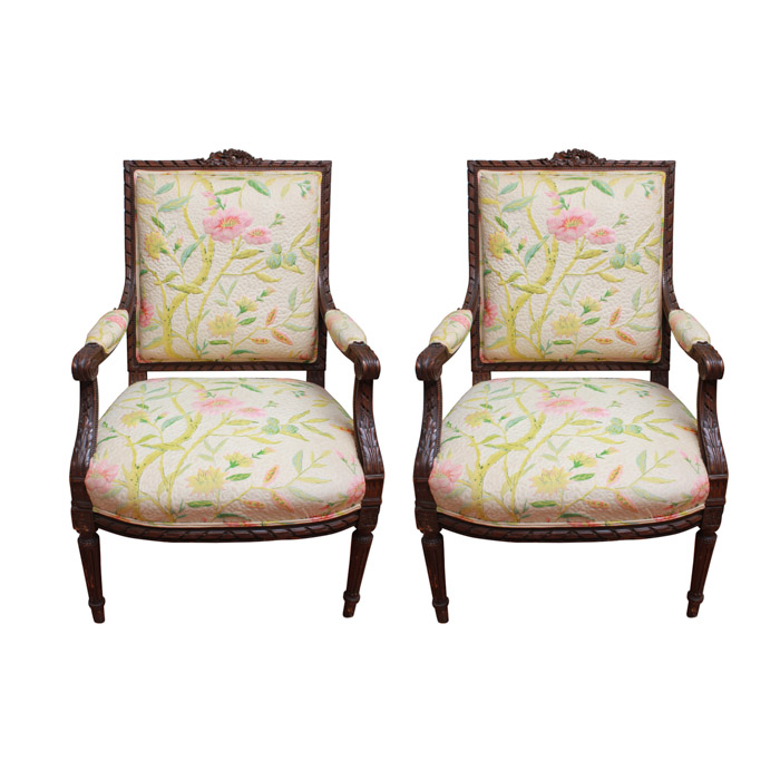 Late 19th to Early 20th Century Louis XVI Style Fauteuils