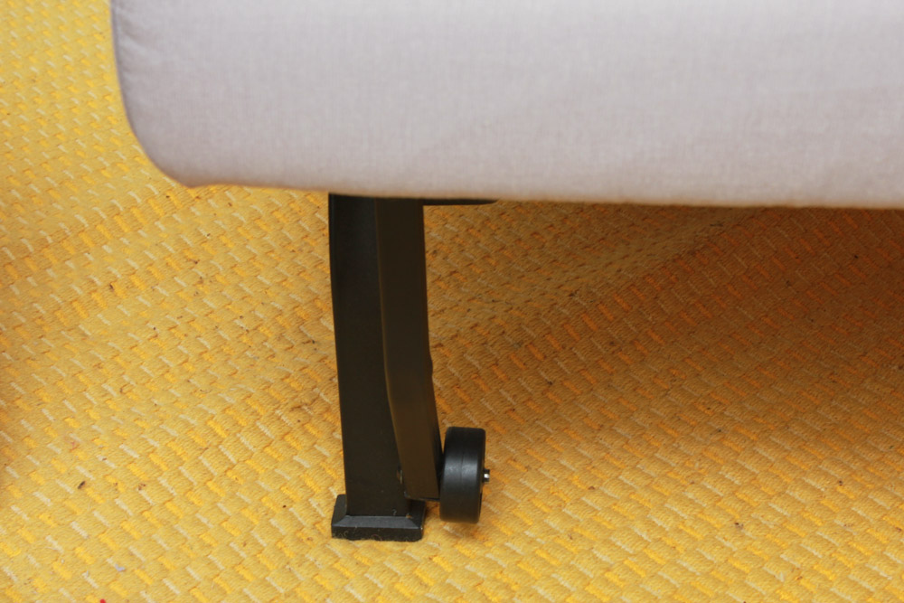 Convertible Futon Chair with White Slip Cover