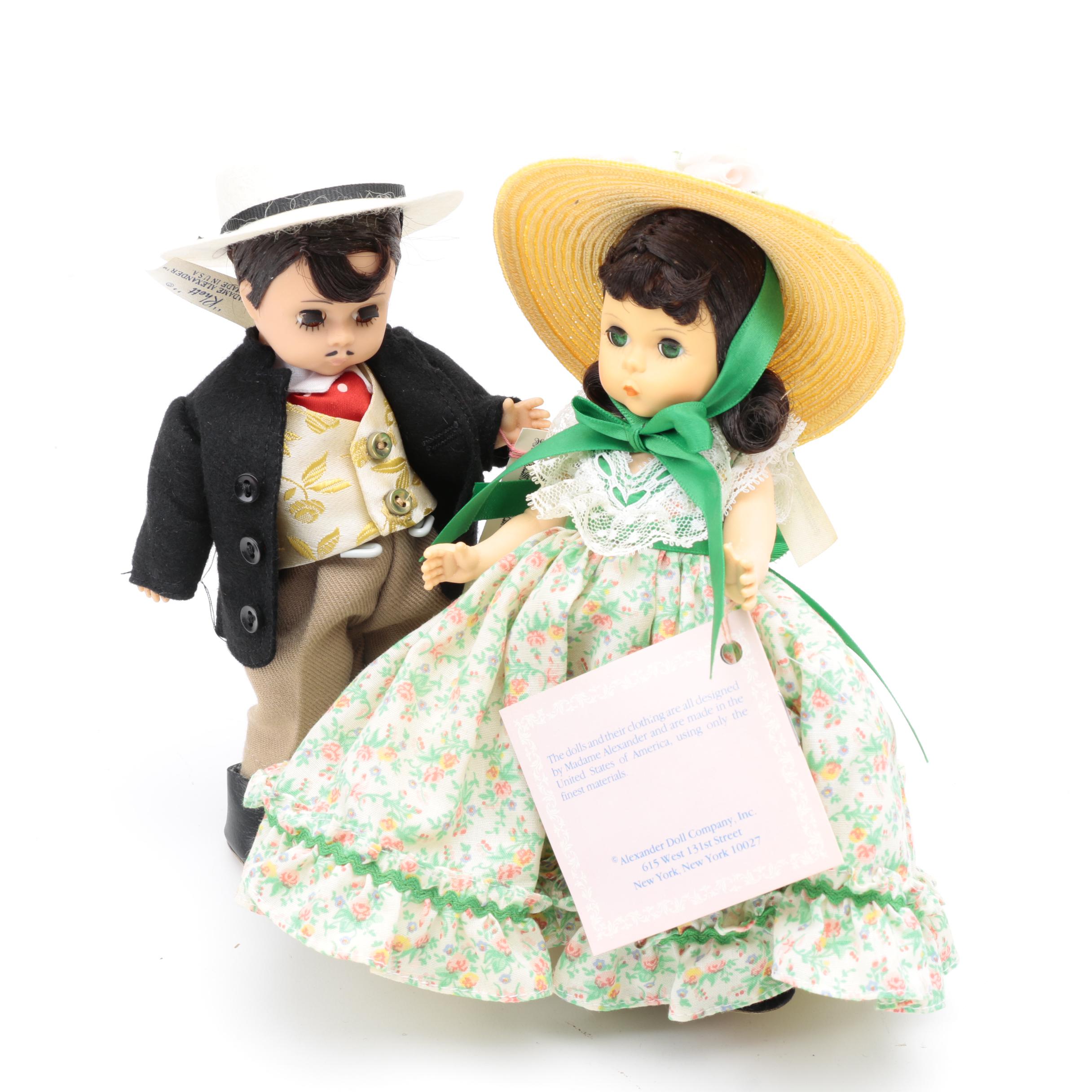 Rhett Butler & Scarlett O'Hara Dolls by Madame Alexander