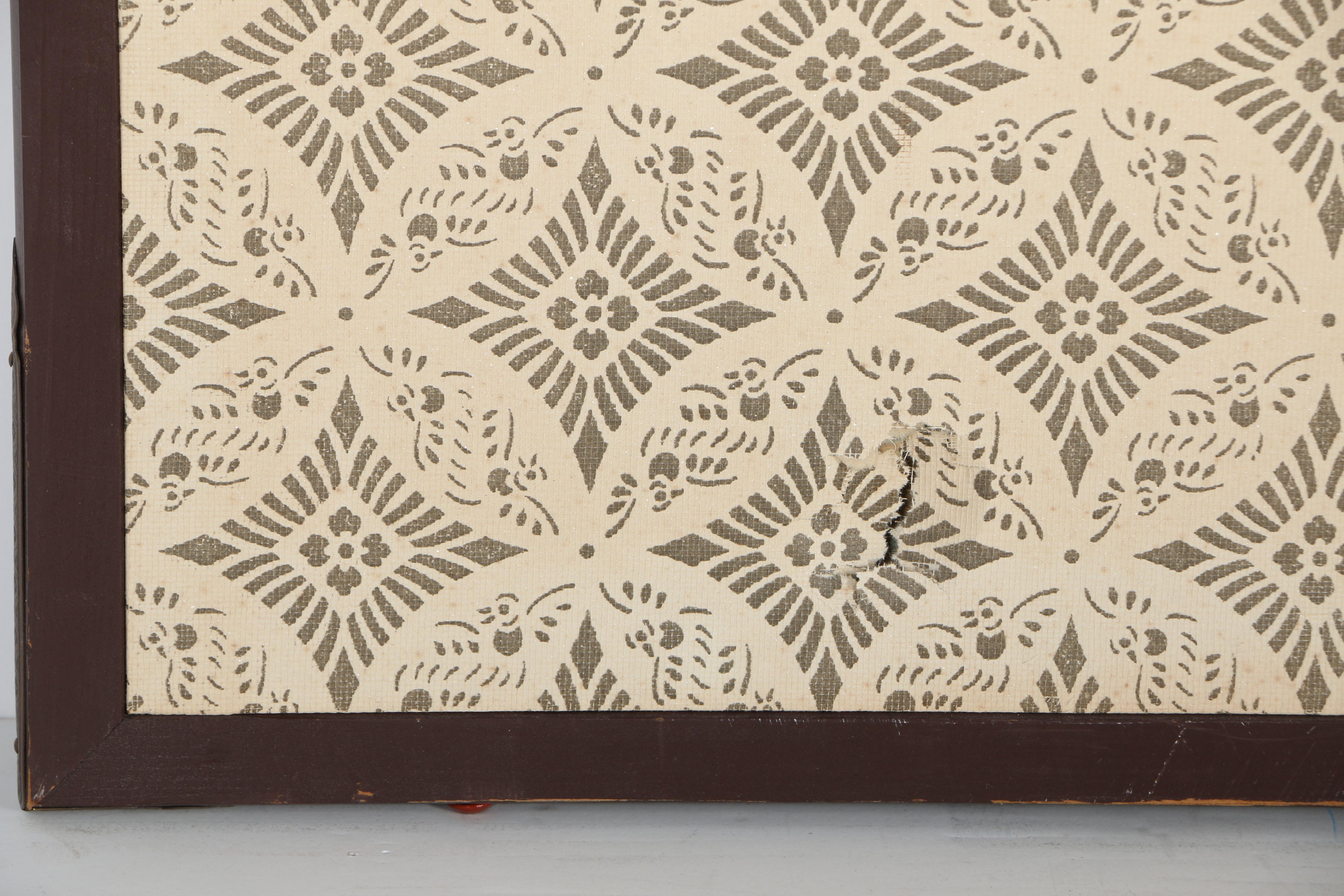 Japanese Painted Folding Screen