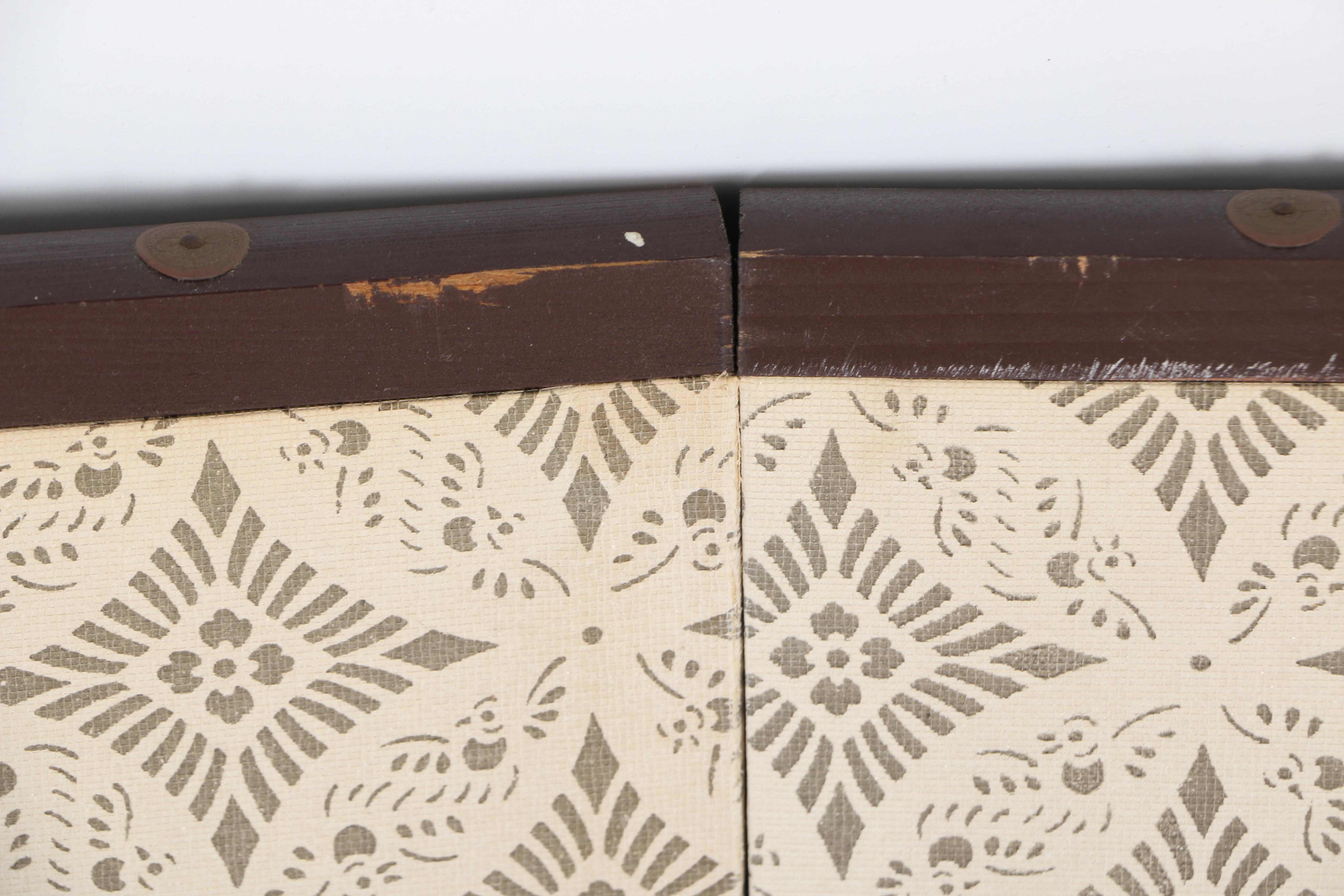 Japanese Painted Folding Screen