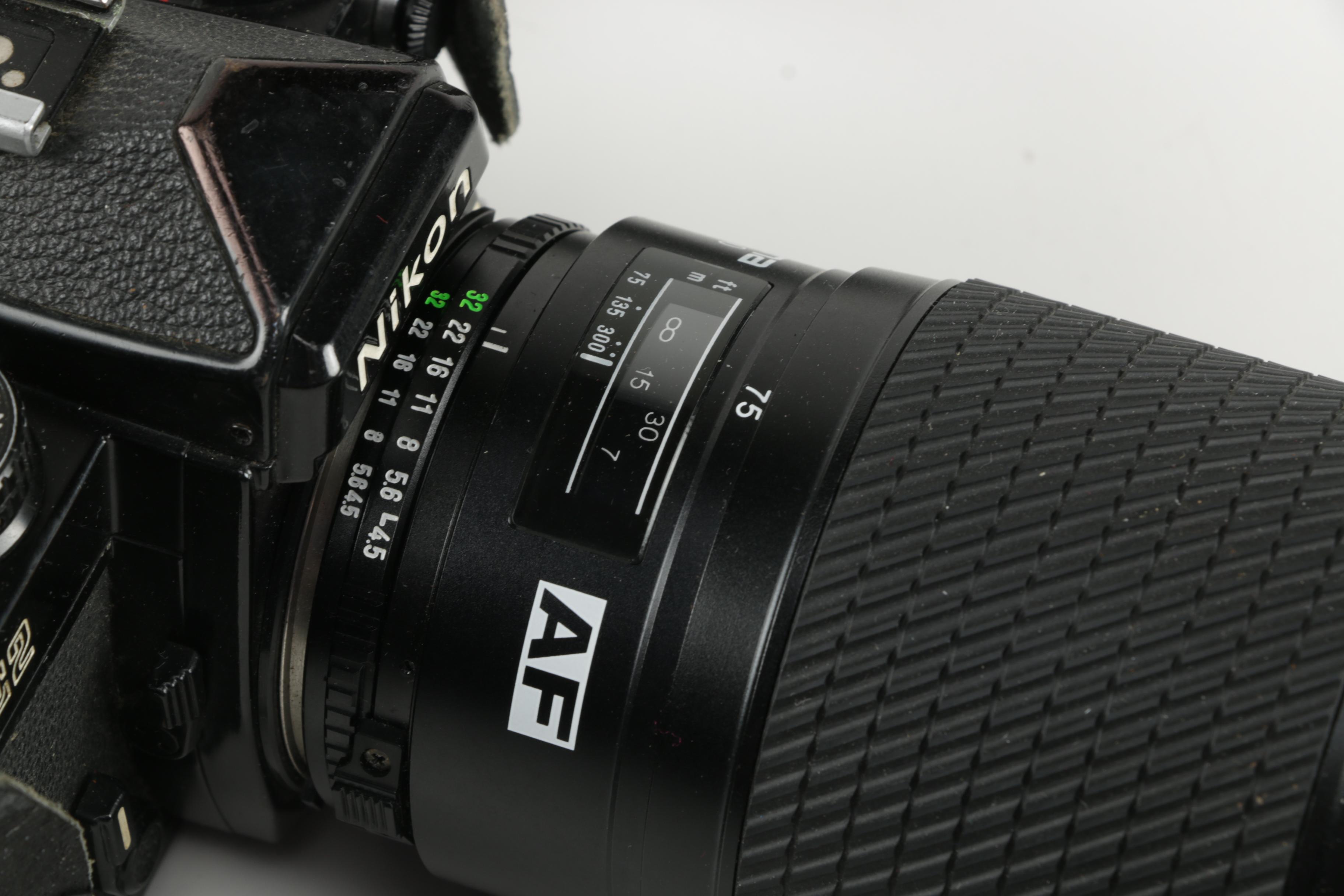 Nikon FE2 Film Camera with MF-16 Attachment