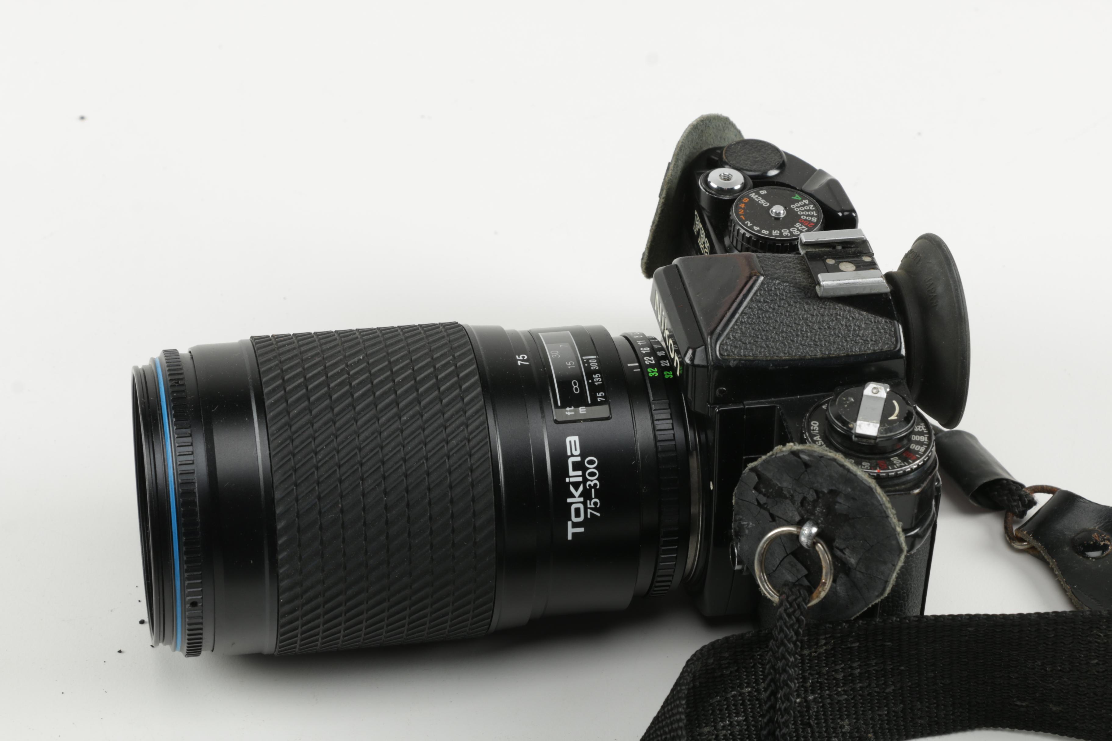 Nikon FE2 Film Camera with MF-16 Attachment