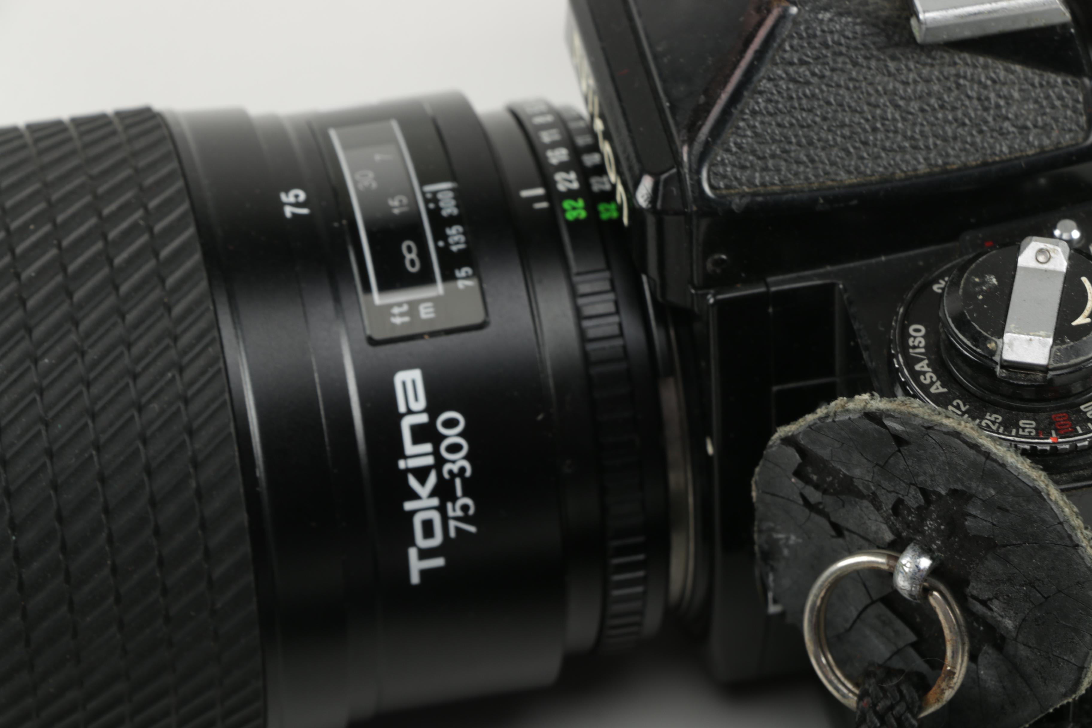 Nikon FE2 Film Camera with MF-16 Attachment