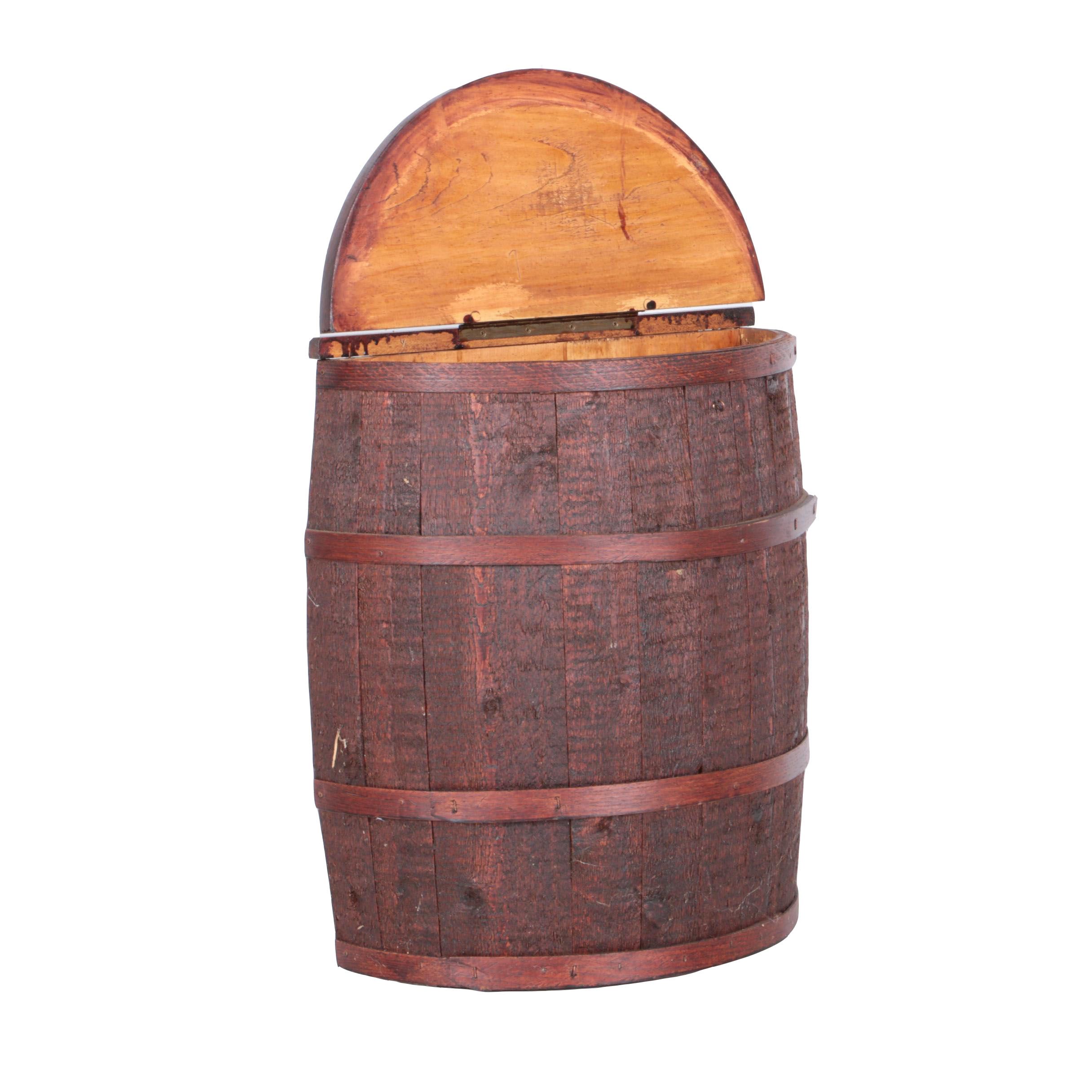 Demilune Barrel Storage Container