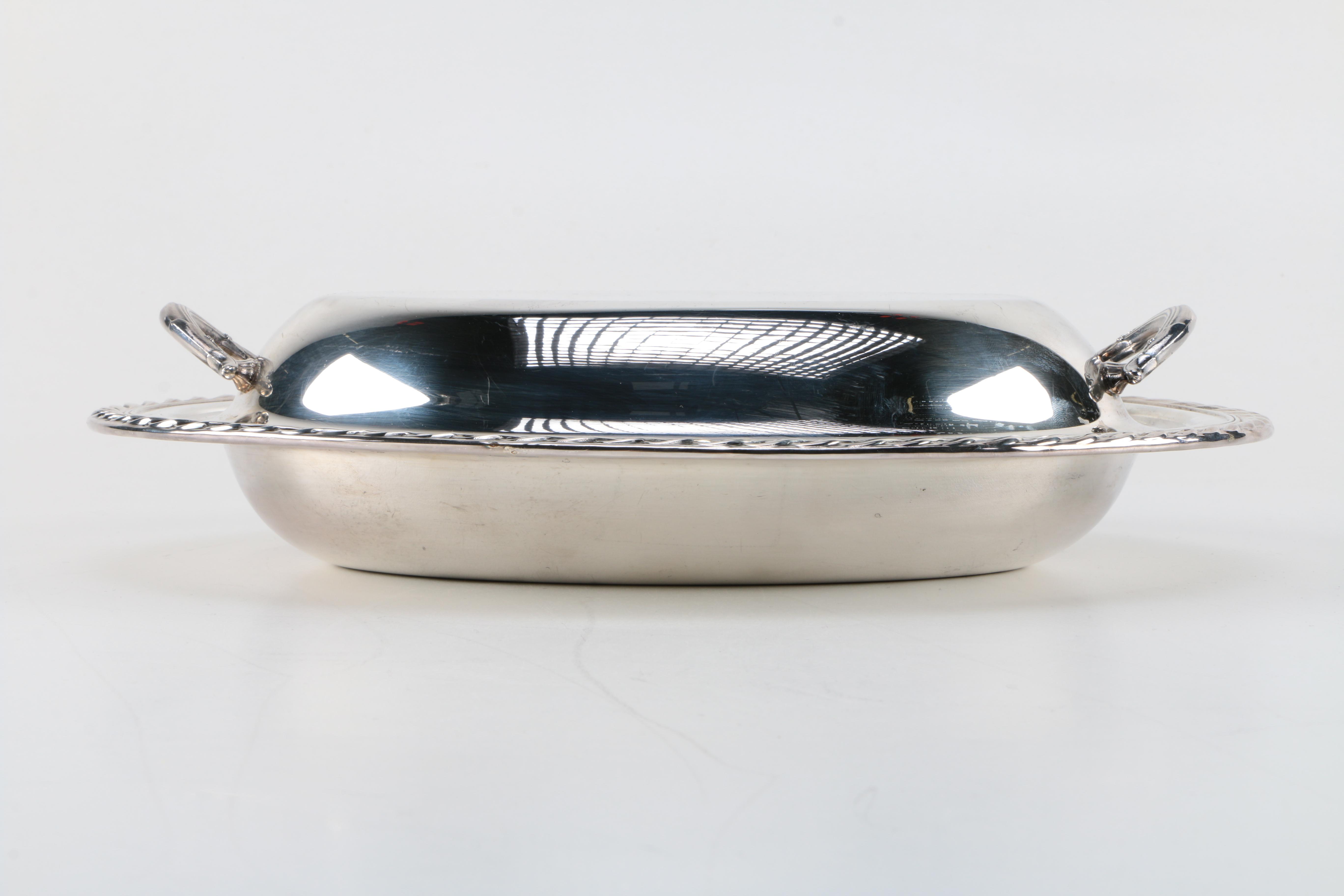 Wm. Rogers Silver Plate Covered Vegetable Dish and Other Silver Plate Items