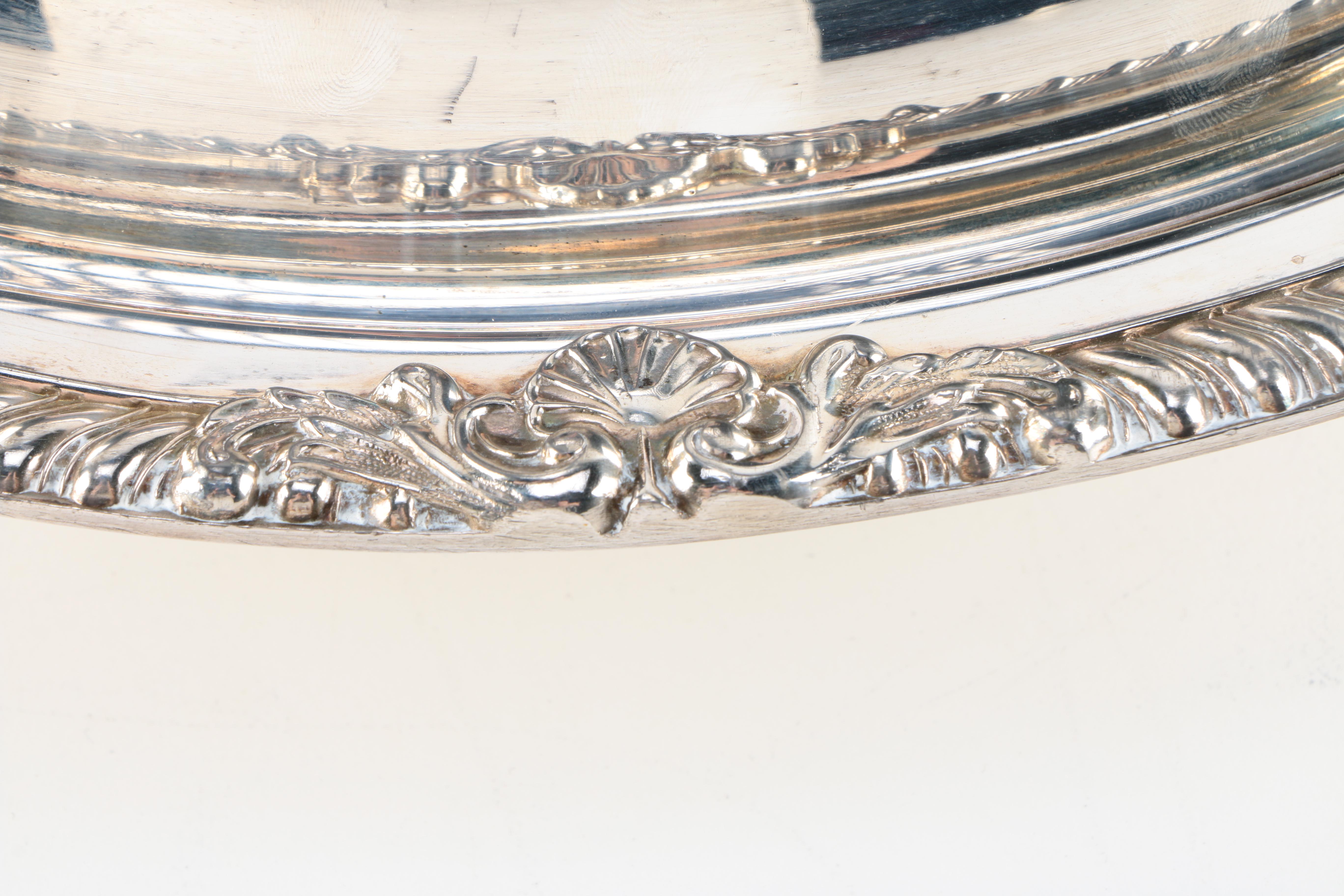 Wm. Rogers Silver Plate Covered Vegetable Dish and Other Silver Plate Items