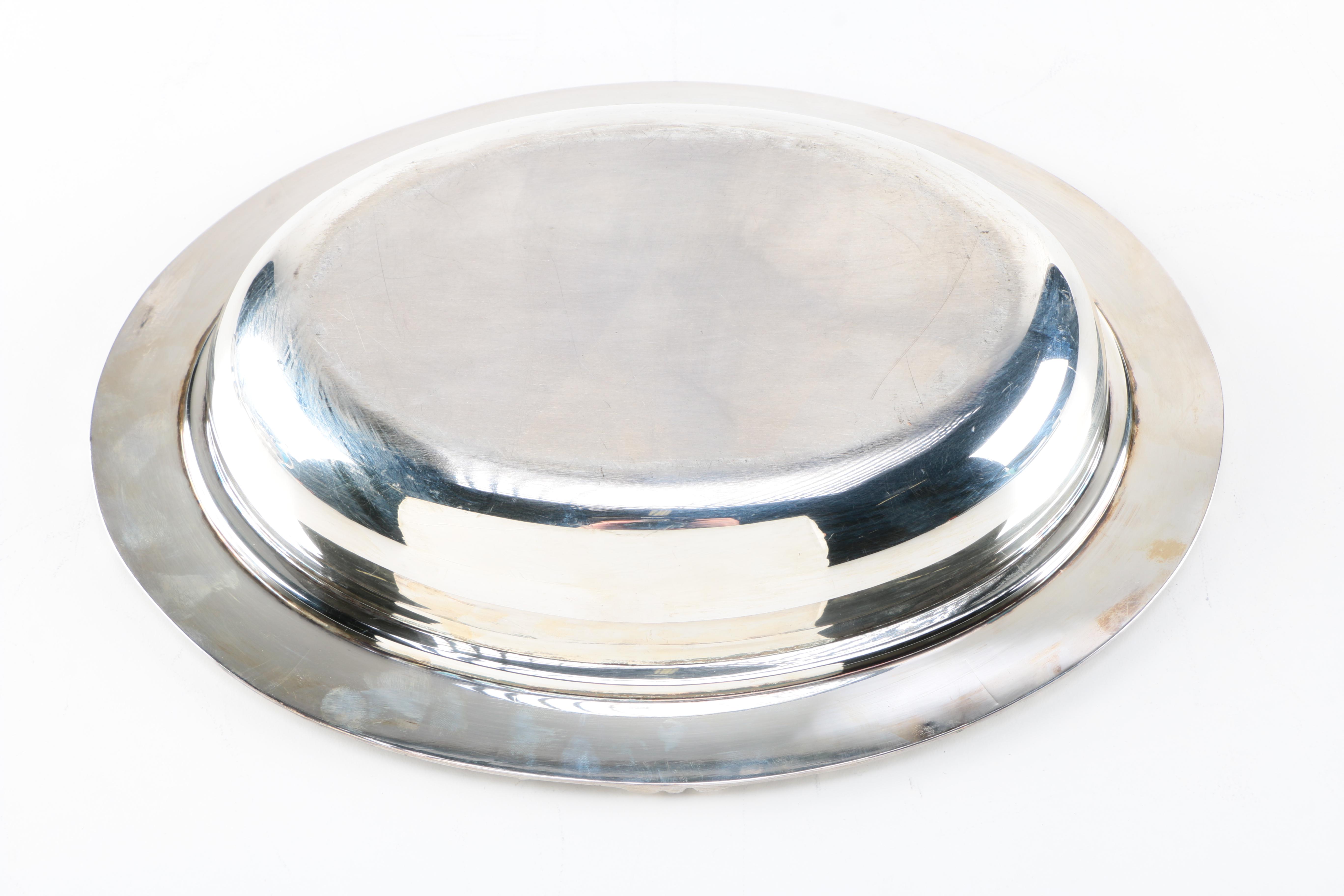 Wm. Rogers Silver Plate Covered Vegetable Dish and Other Silver Plate Items