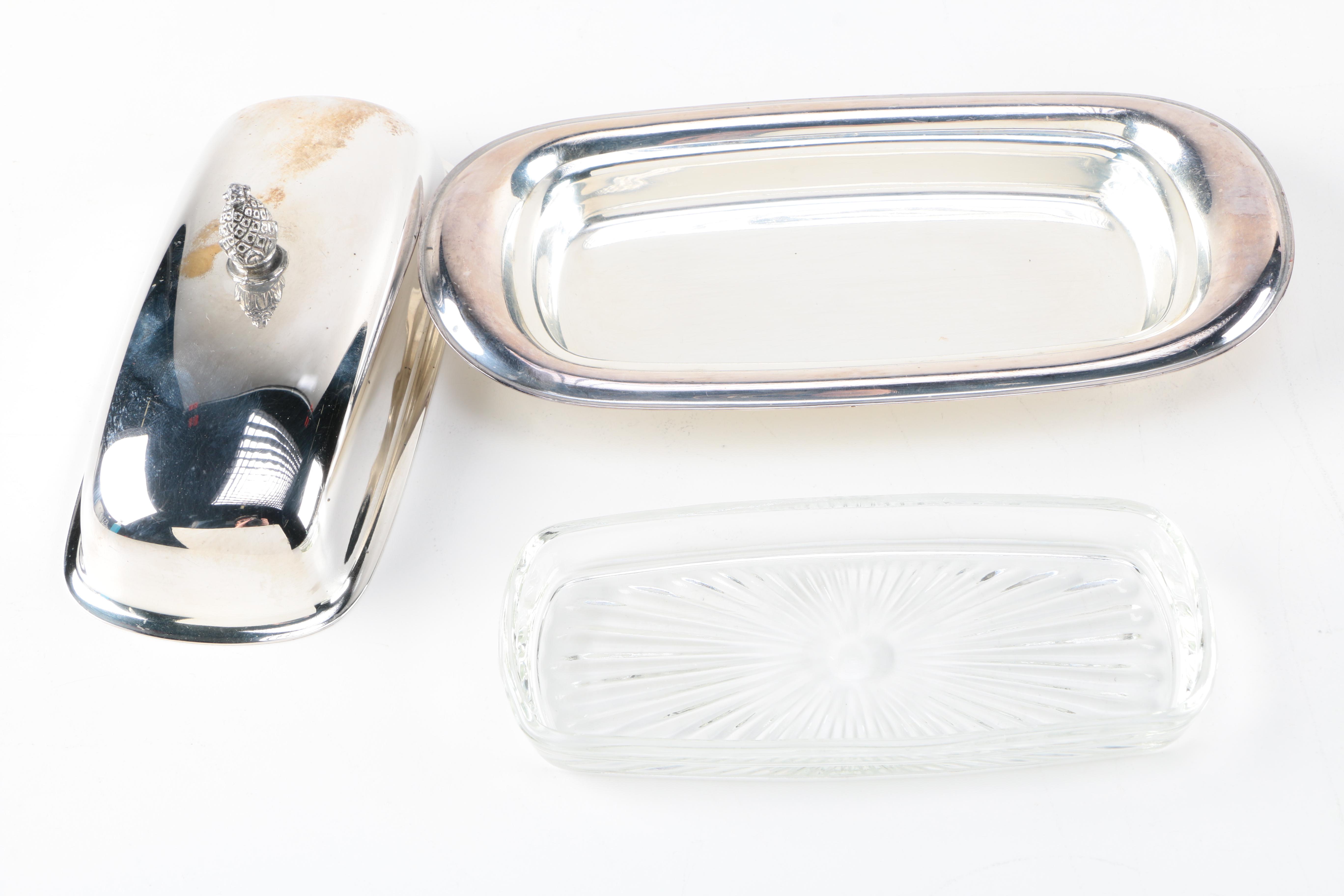 Wm. Rogers Silver Plate Covered Vegetable Dish and Other Silver Plate Items