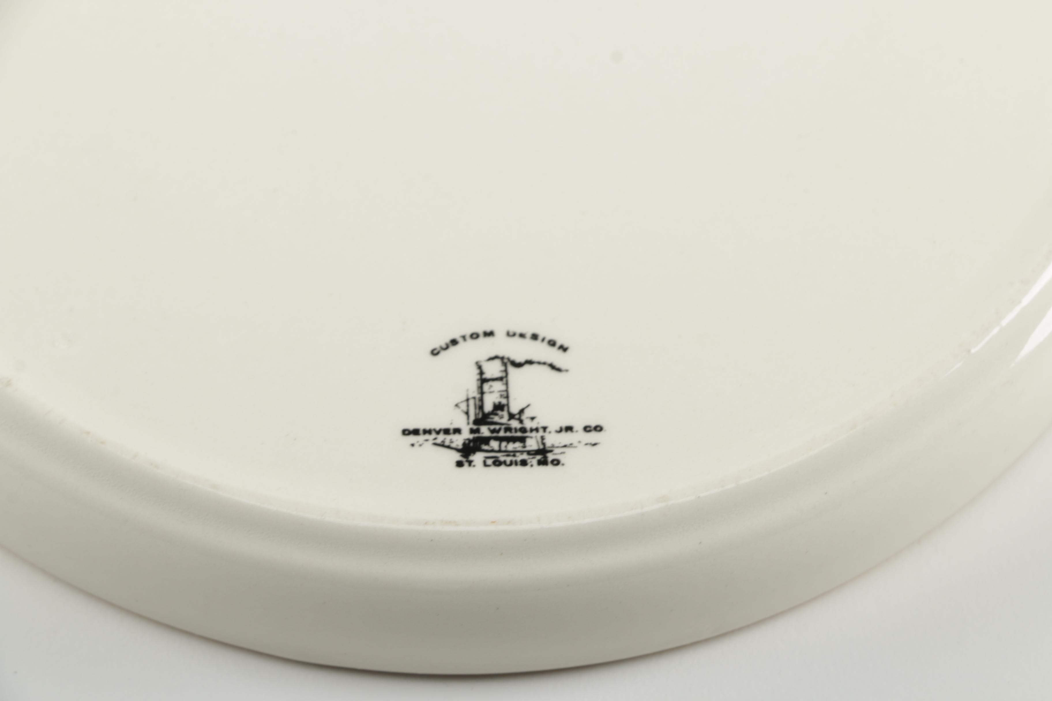 Bank Themed Metal Coin Banks and Ceramic Dish